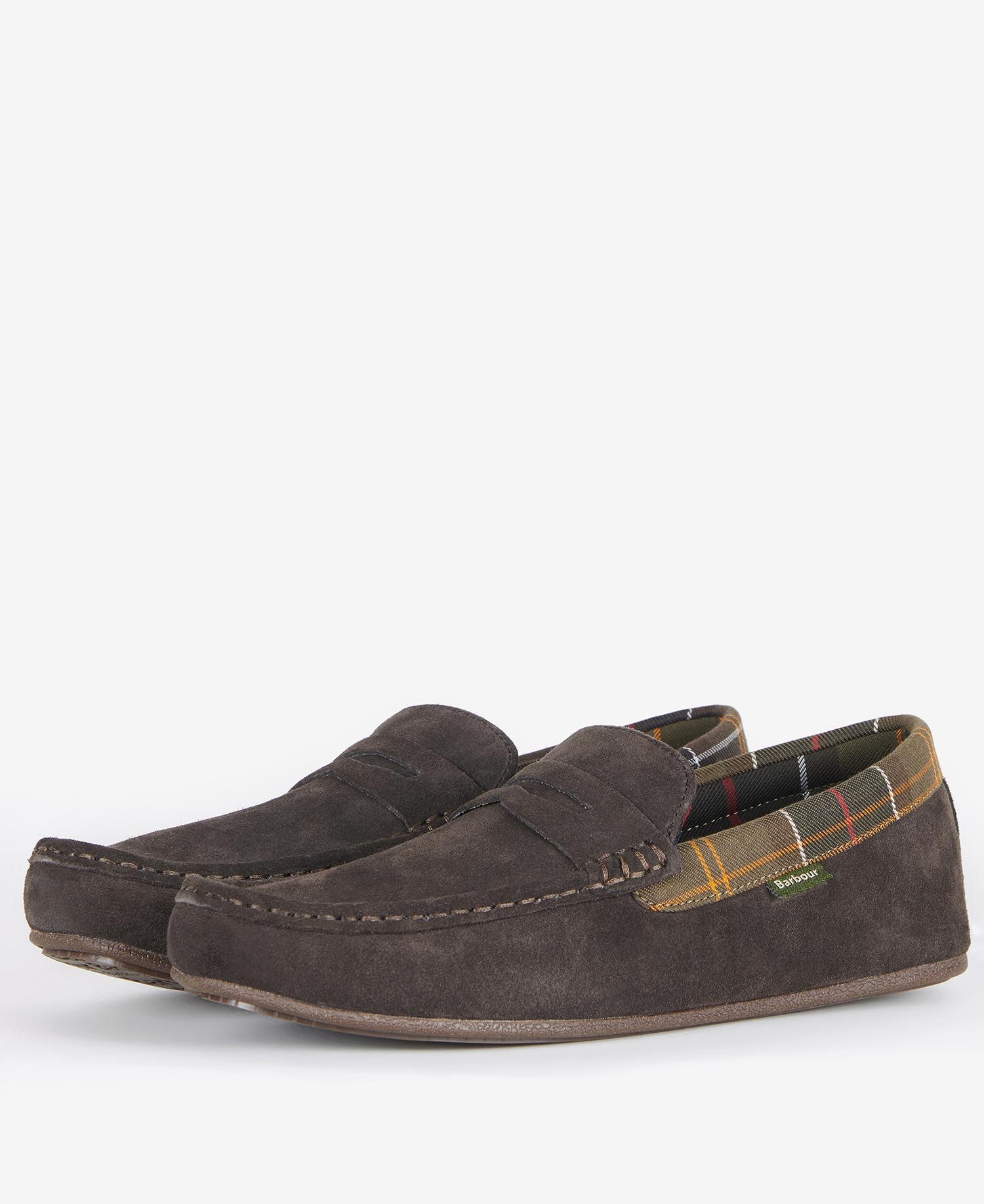 Barbour Porterfield Men's Slippers Brown | 908713-EBT