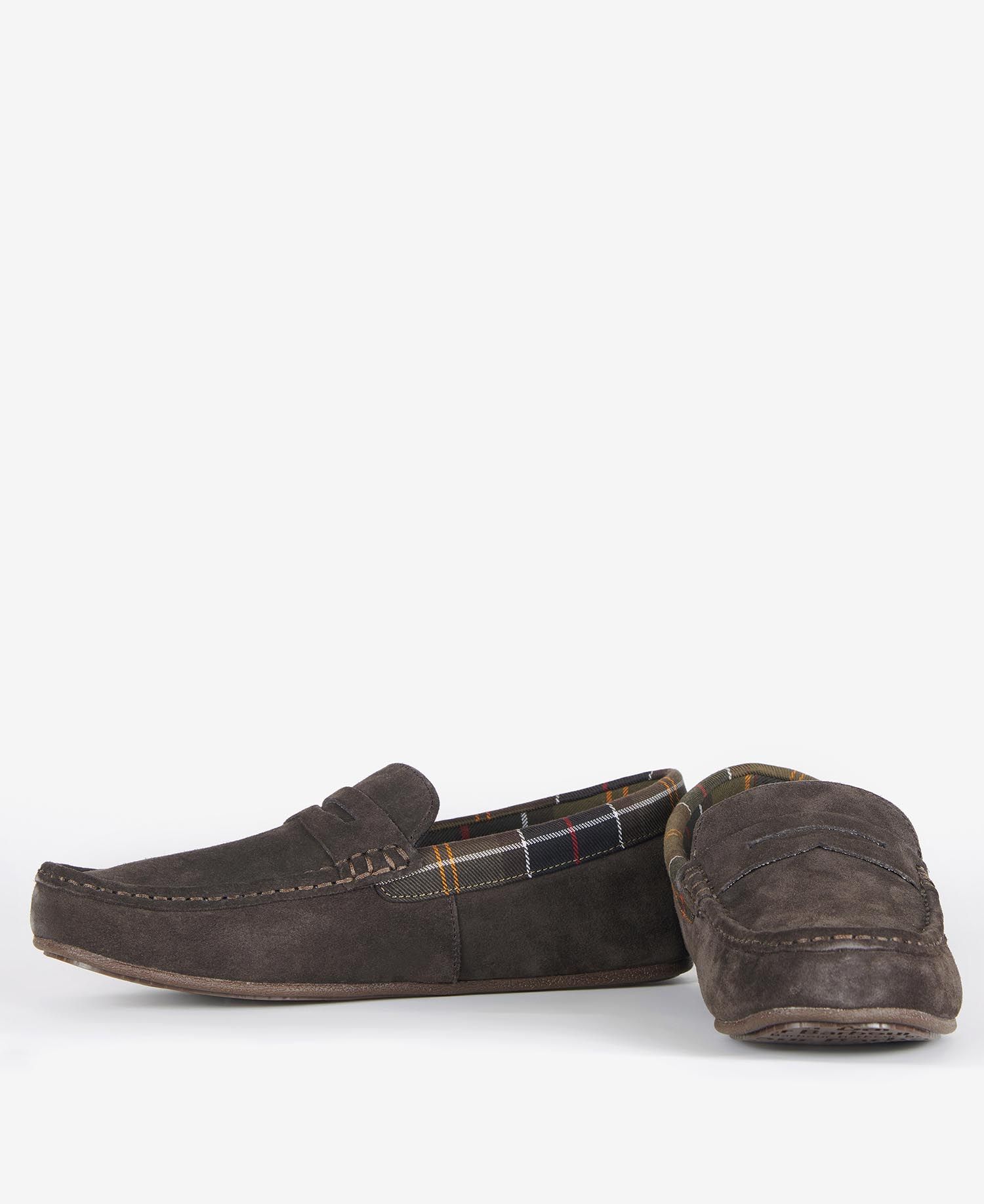 Barbour Porterfield Men's Slippers Brown | 908713-EBT