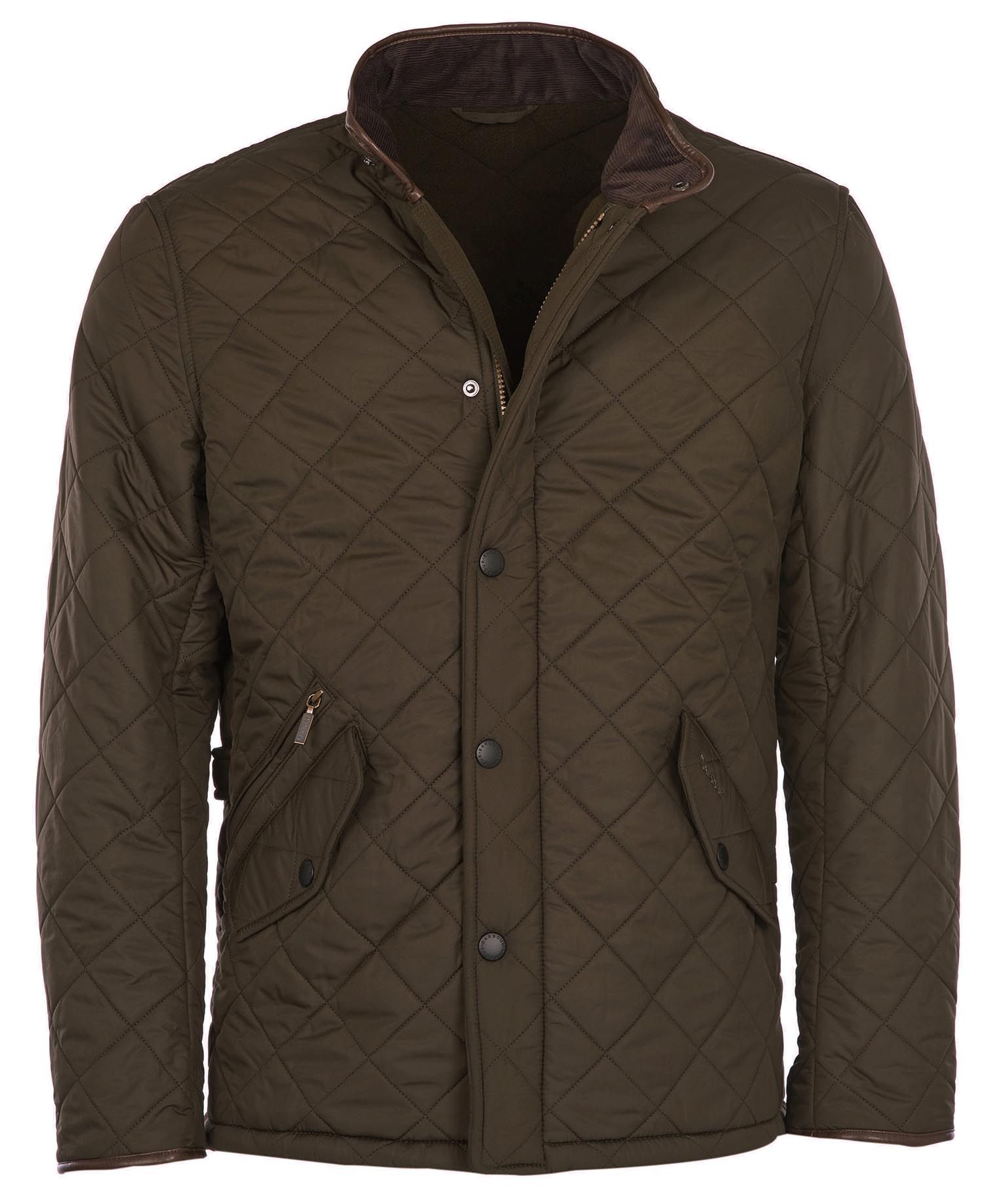 Barbour Powell Men's Quilted Jackets Black | 916750-NGK