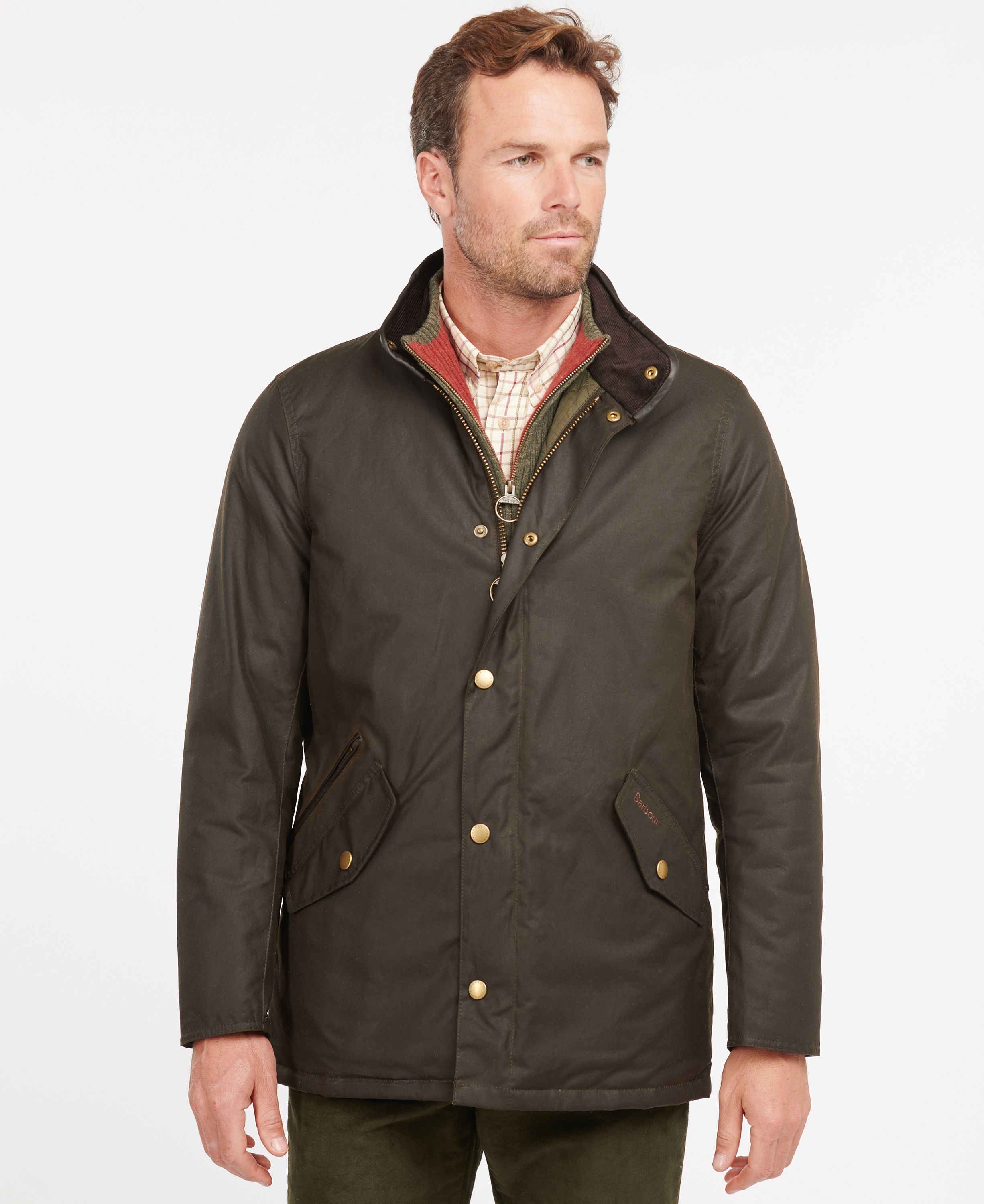 Barbour Prestbury Men\'s Waxed Jackets Olive | 475630-TNQ