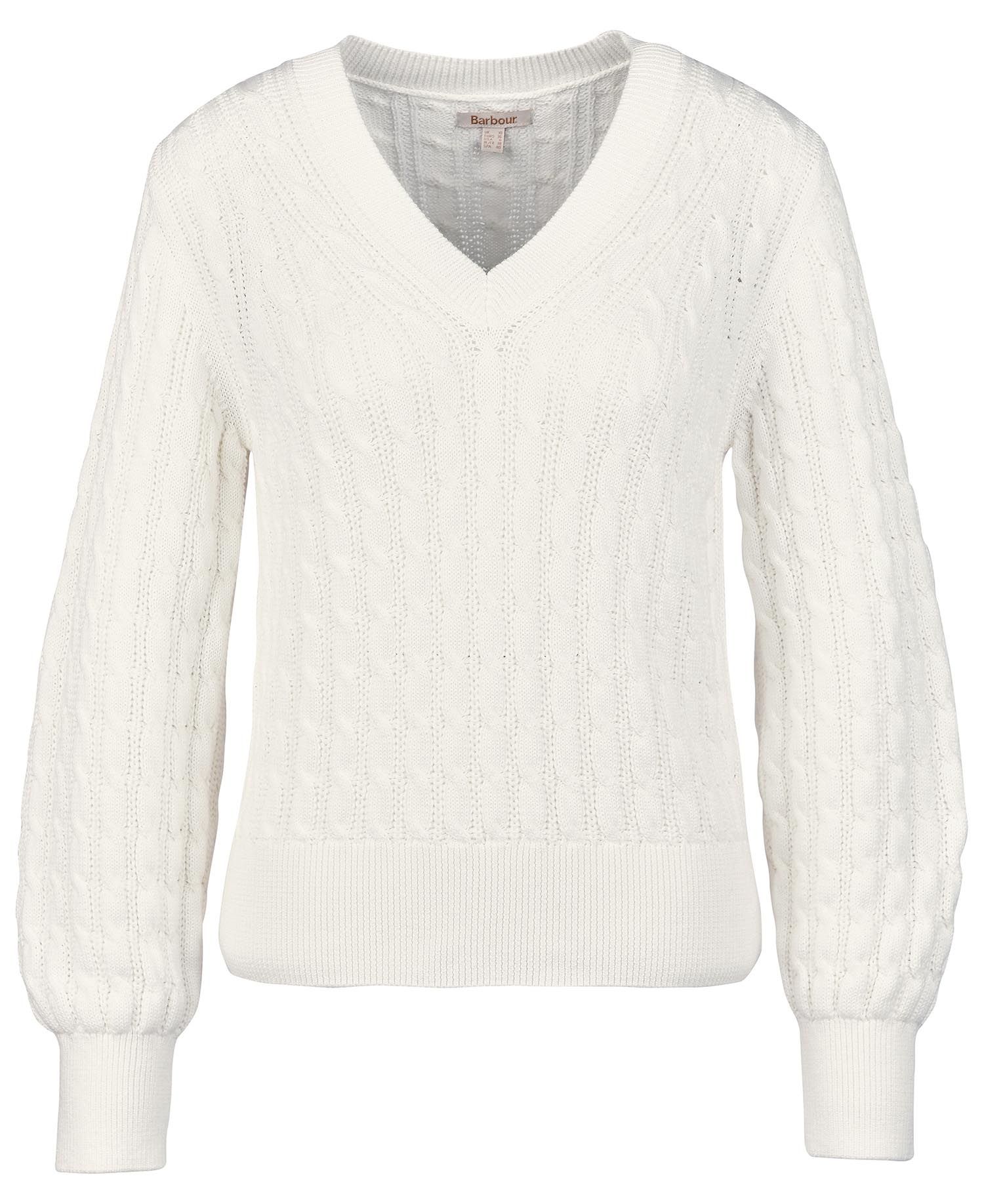 Barbour Primrose Knit Women's Sweaters Cream | 201975-QZH