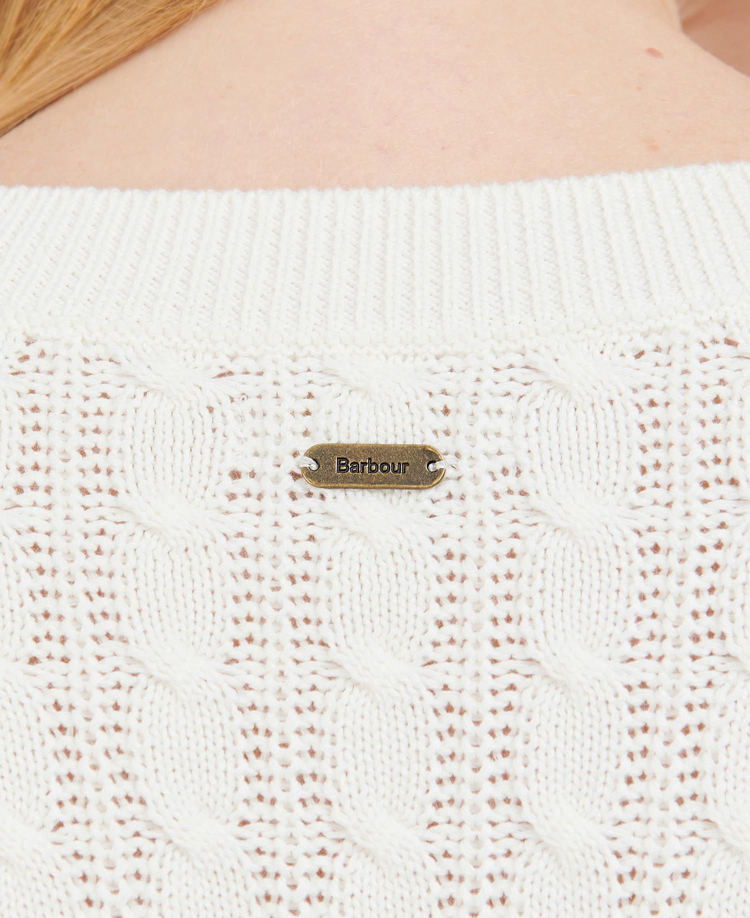 Barbour Primrose Knit Women's Sweaters Cream | 201975-QZH