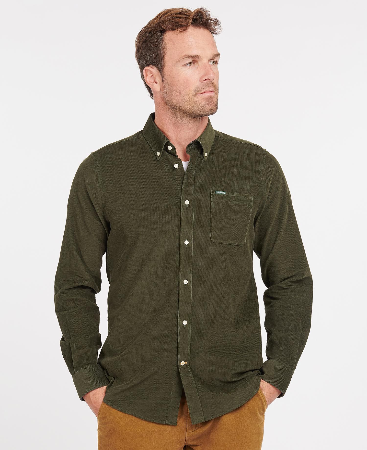 Barbour Ramsey Tailored Men's Shirts Brown | 045972-OCN