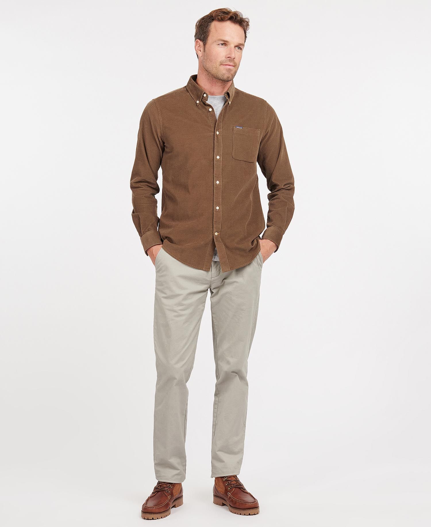 Barbour Ramsey Tailored Men's Shirts Brown | 378240-KPN