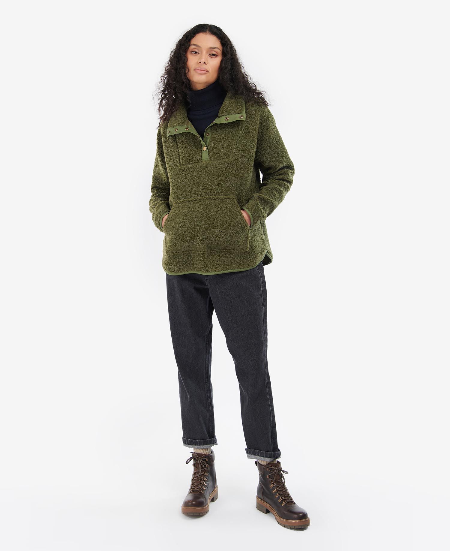 Barbour Raylees Fleece Women's Sweatshirts Olive | 516839-KQE