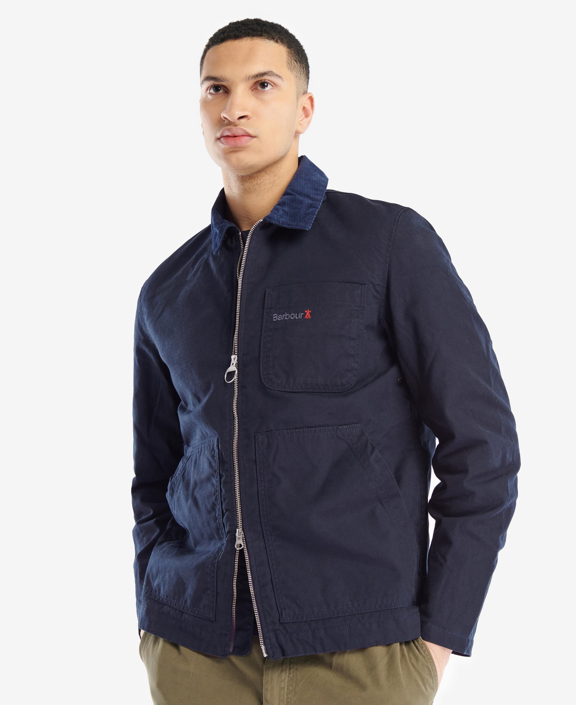 Barbour Reel Men\'s Casual Jackets Navy | 713856-NVG