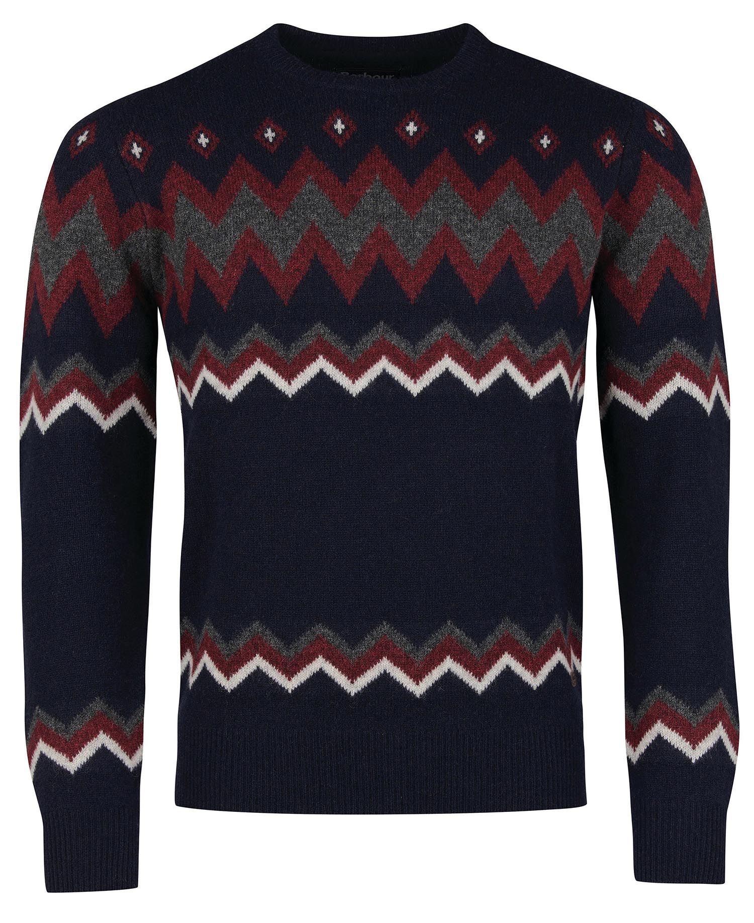 Barbour Regis Fairisle Men's Sweatshirts Grey | 135706-IOX