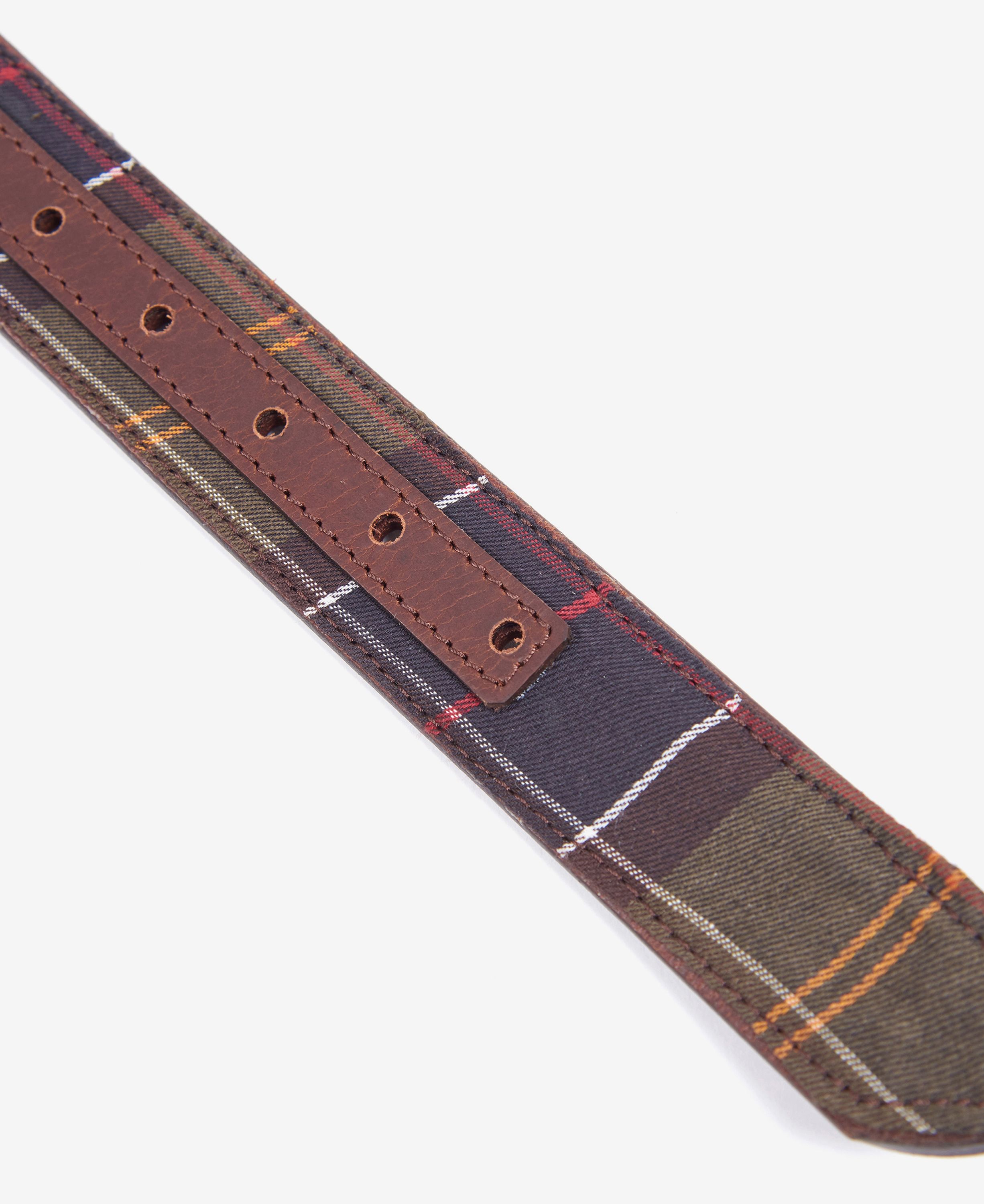 Barbour Reversible Tartan Leather Men's Belts Brown | 240769-GPD