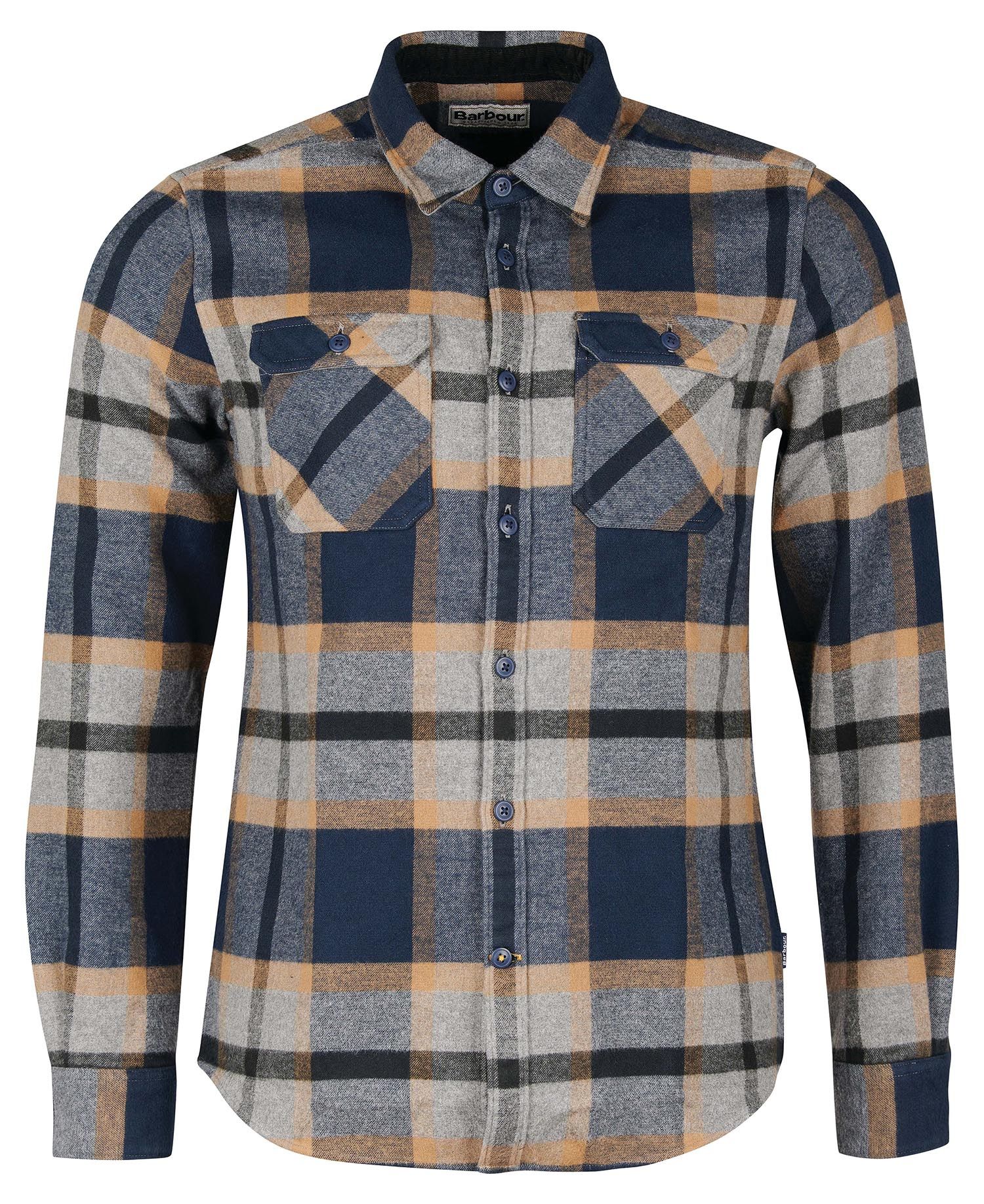 Barbour Rhobell Tailored Men's Shirts Navy | 094712-WTX