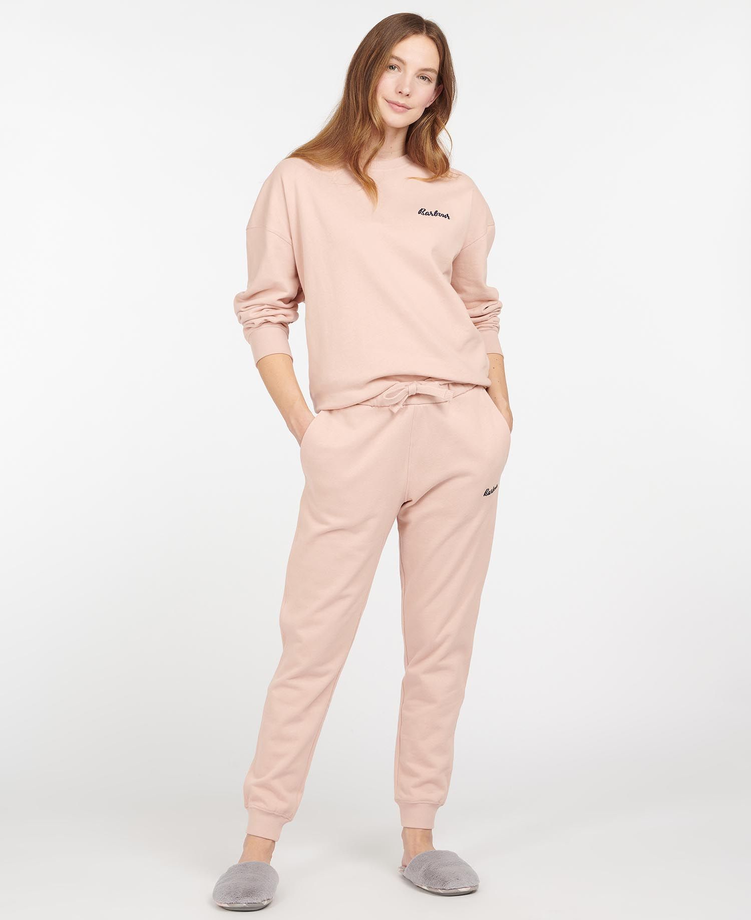 Barbour Rosie Relaxed Crew Women's Loungewear Rose Pink | 318752-YFQ