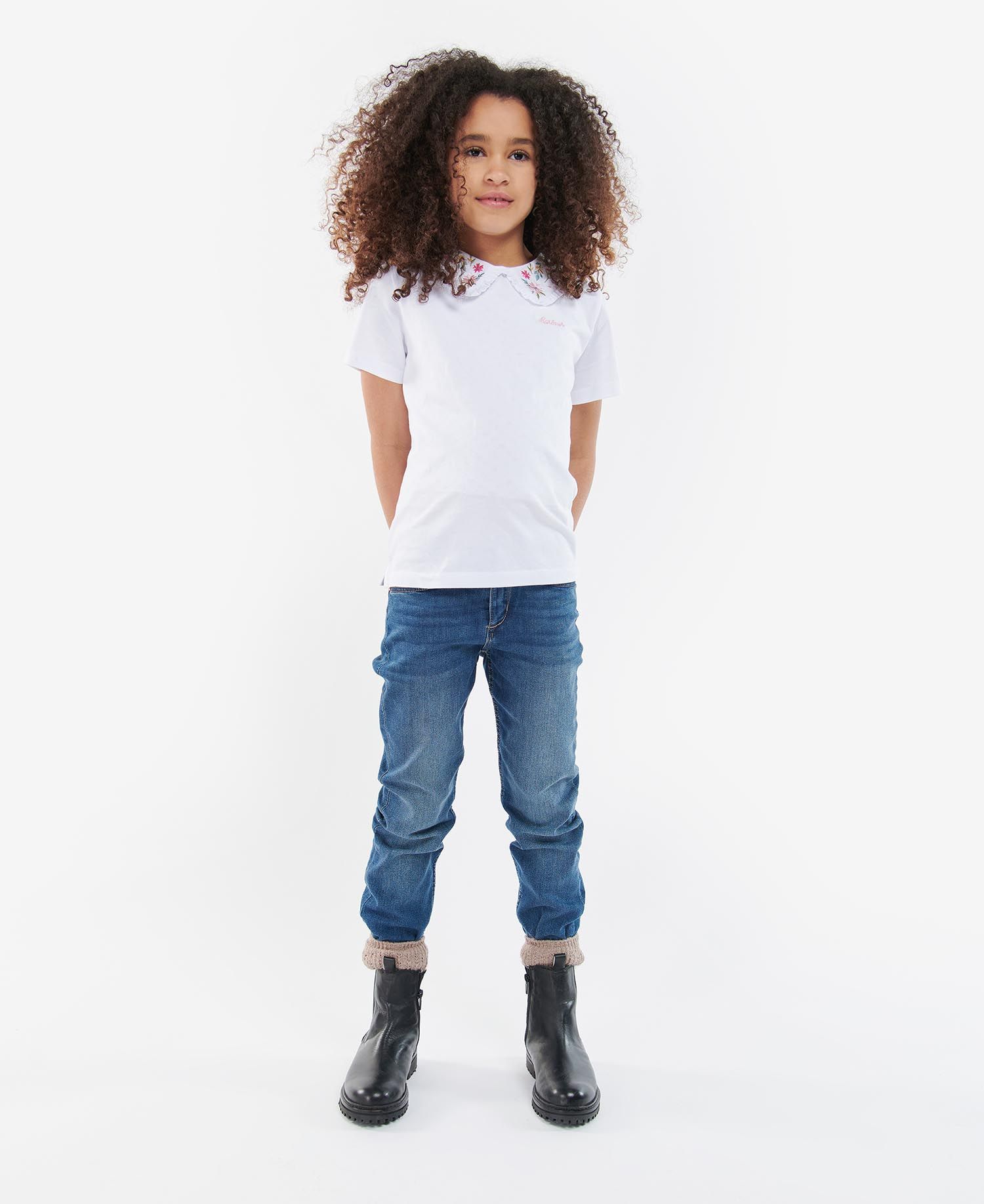 Barbour Rowan Kids' Clothing White | 405691-XVO