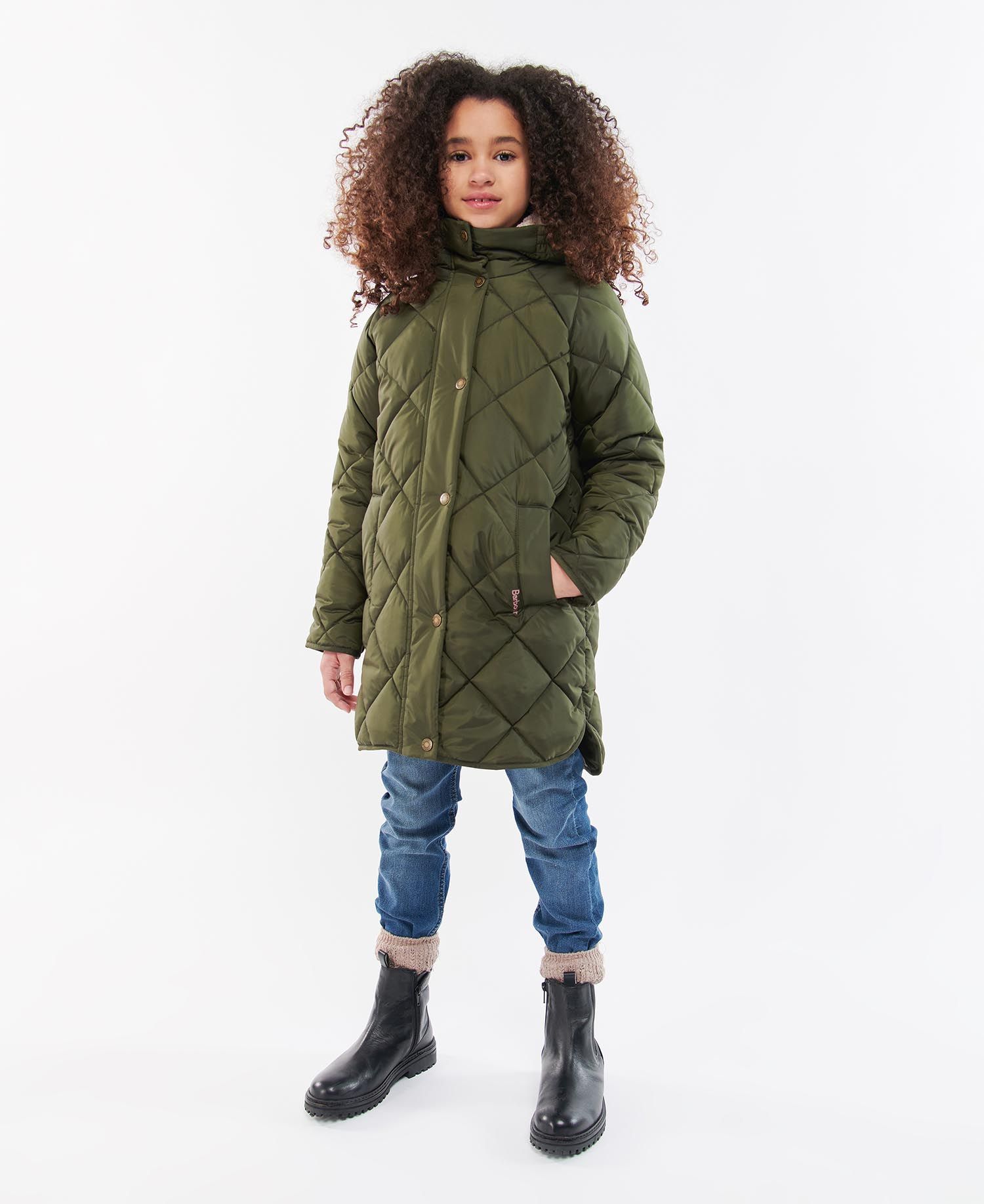 Barbour Sandyford Kids' Jackets Navy | 982340-ESM