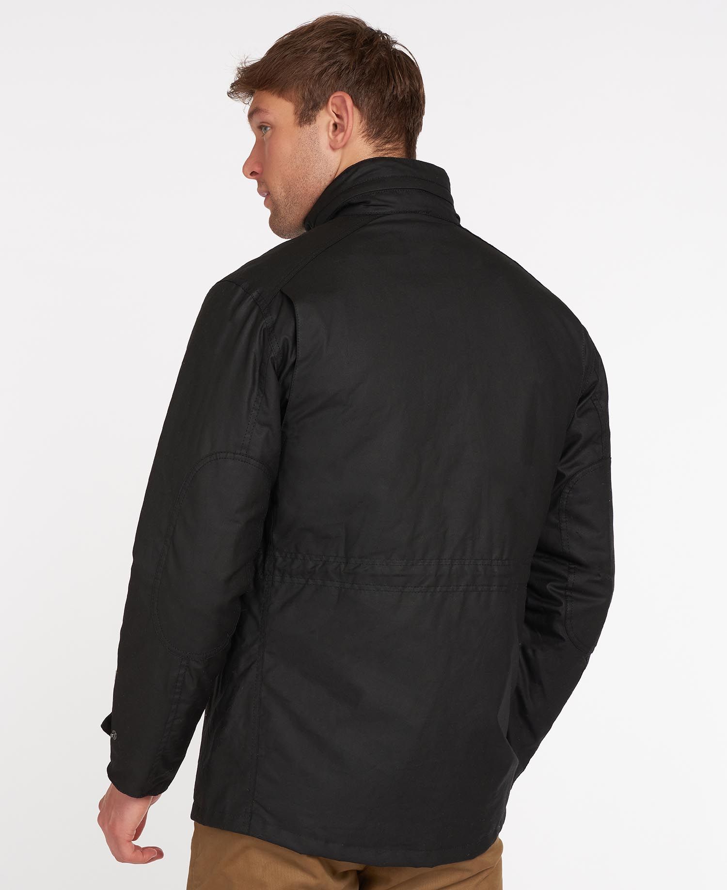 Barbour Sapper Men's Waxed Jackets Black | 785941-SEI