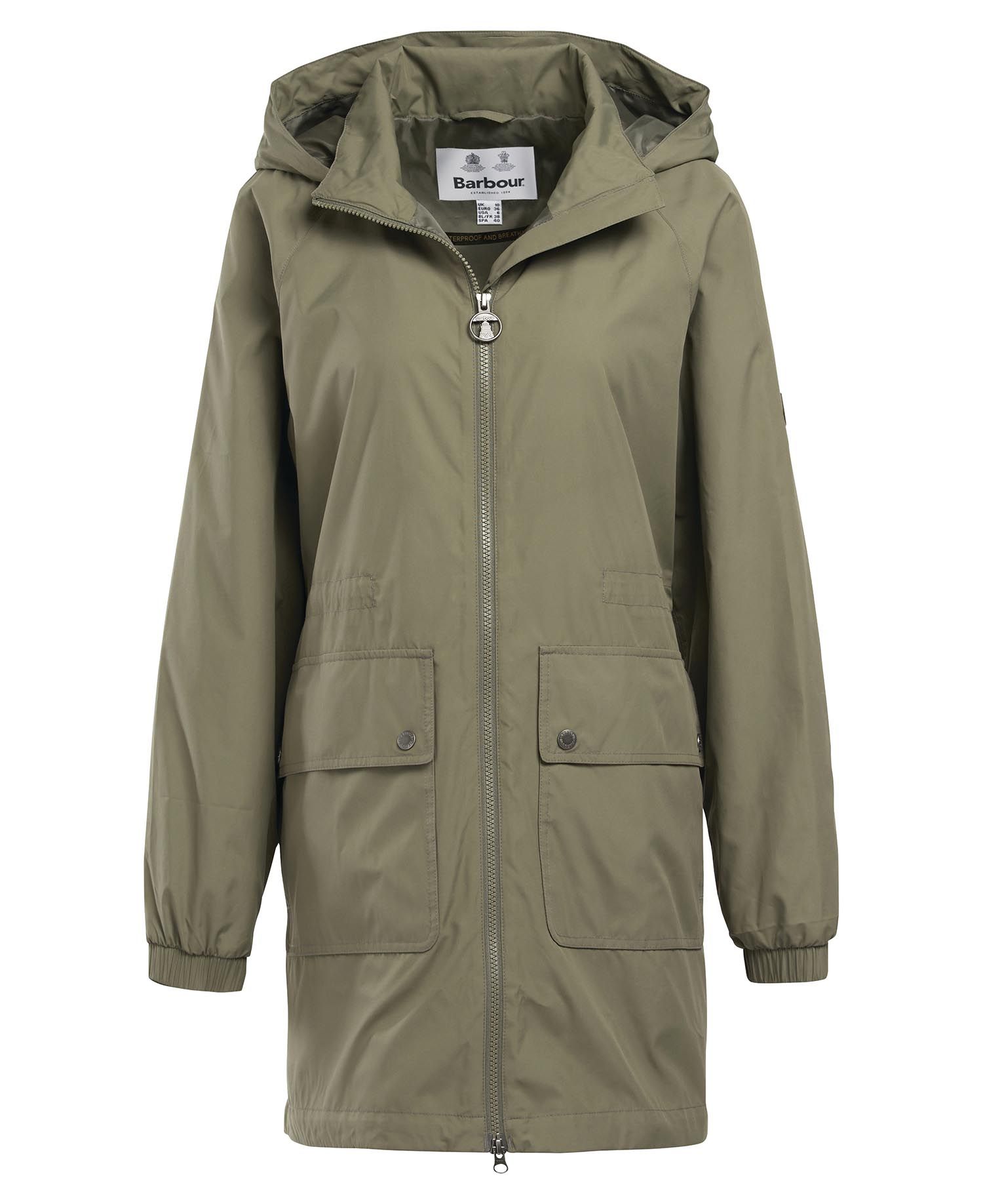 Barbour Sea Daisy Showerproof Women's Casual Jackets Khaki | 506791-PNO