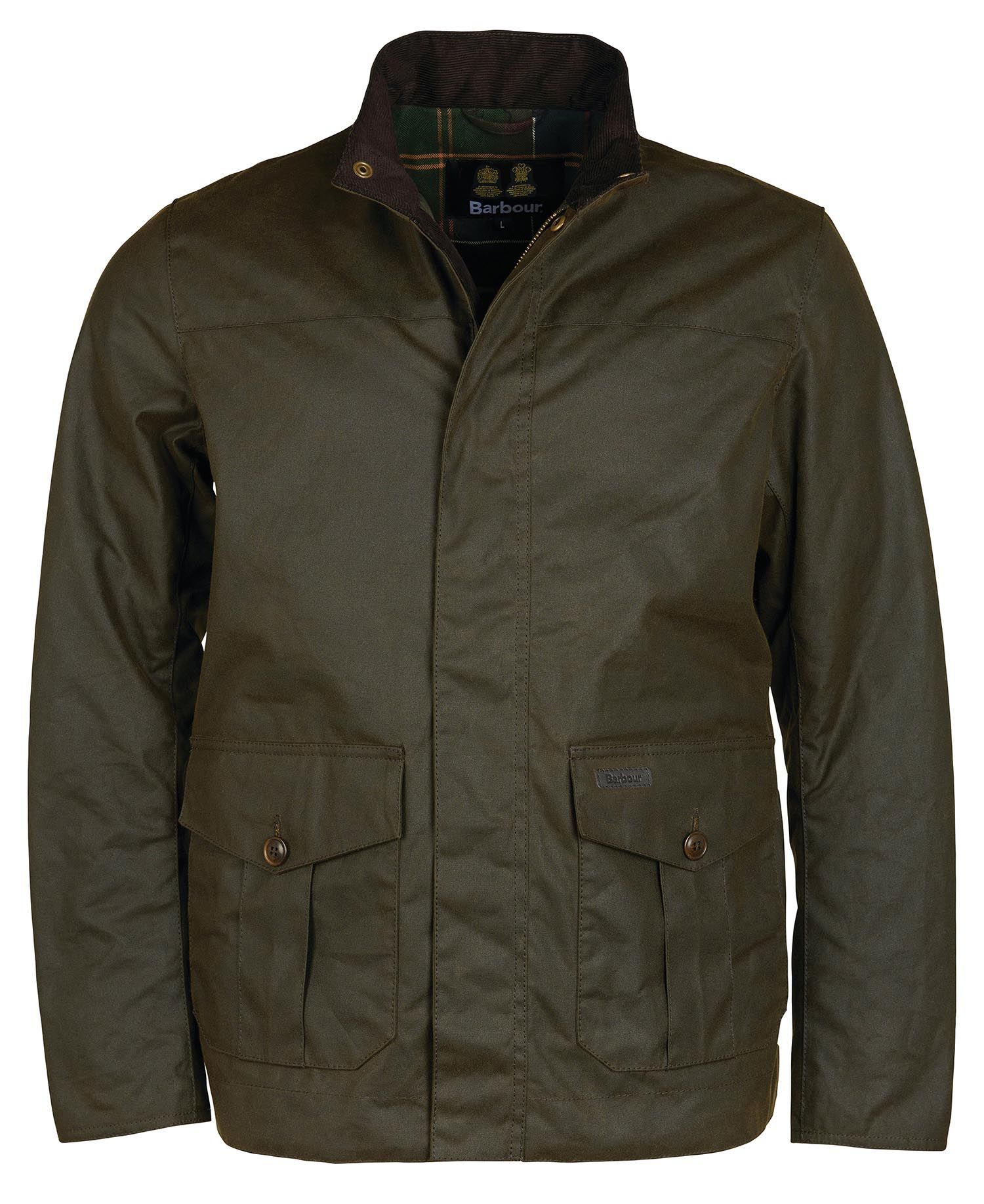 Barbour Sheldon Men's Waxed Jackets Olive | 089137-RYQ