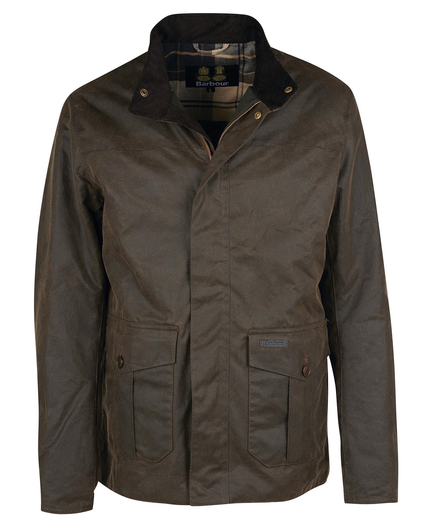 Barbour Sheldon Men's Waxed Jackets Olive | 920645-AZF