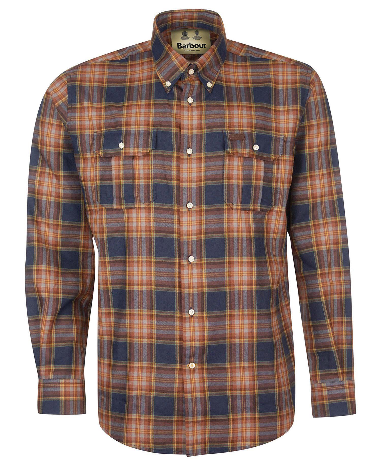 Barbour Singsby Thermo Weave Men's Shirts Navy | 581329-VLS