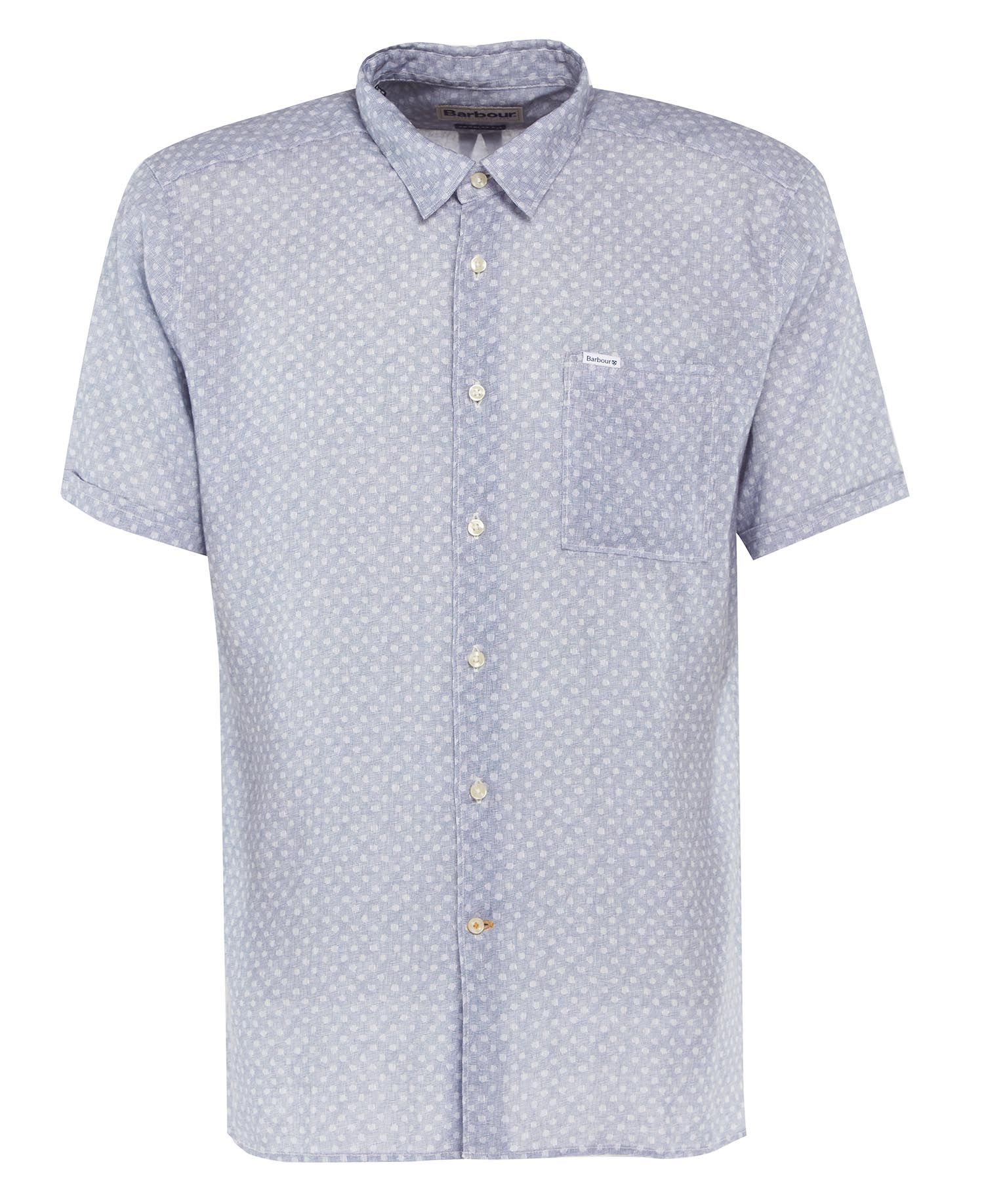 Barbour Spot Summer Fit Men's Shirts Navy | 702483-AQE