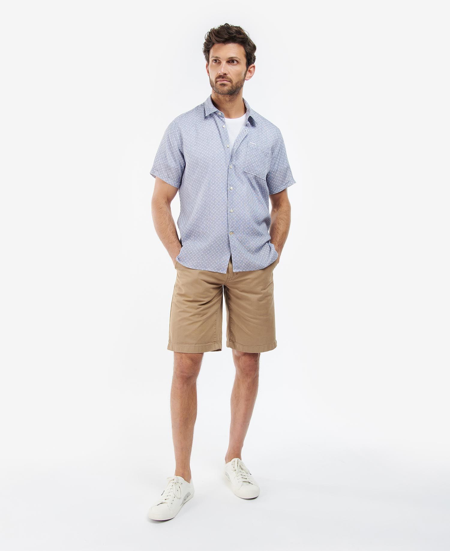 Barbour Spot Summer Fit Men's Shirts Navy | 702483-AQE