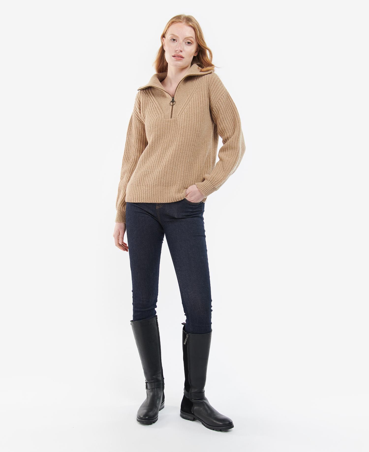 Barbour Stavia Knit Women's Sweaters Khaki | 948176-YTO