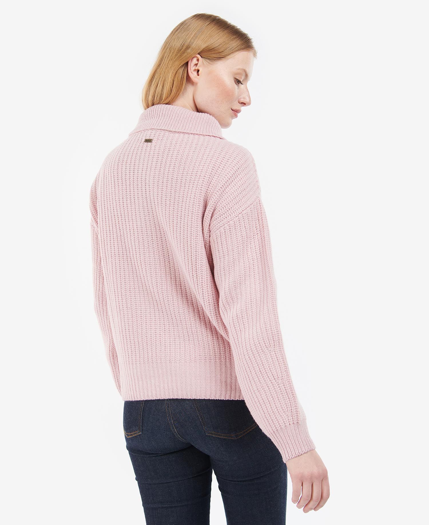 Barbour Stavia Knit Women's Sweatshirts Pink | 324798-ORZ