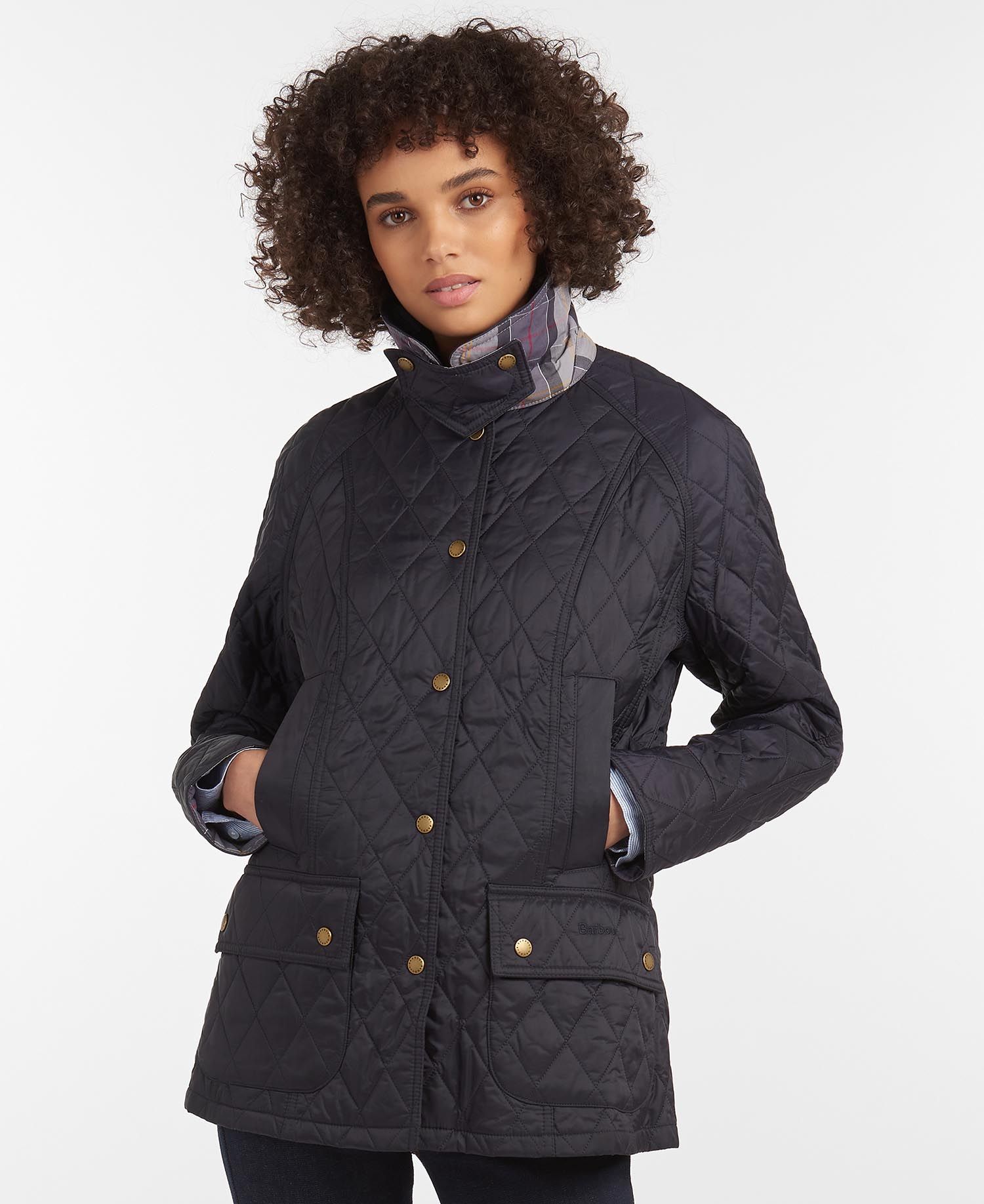 Barbour Summer Beadnell Women's Quilted Jackets Navy | 410875-WDC