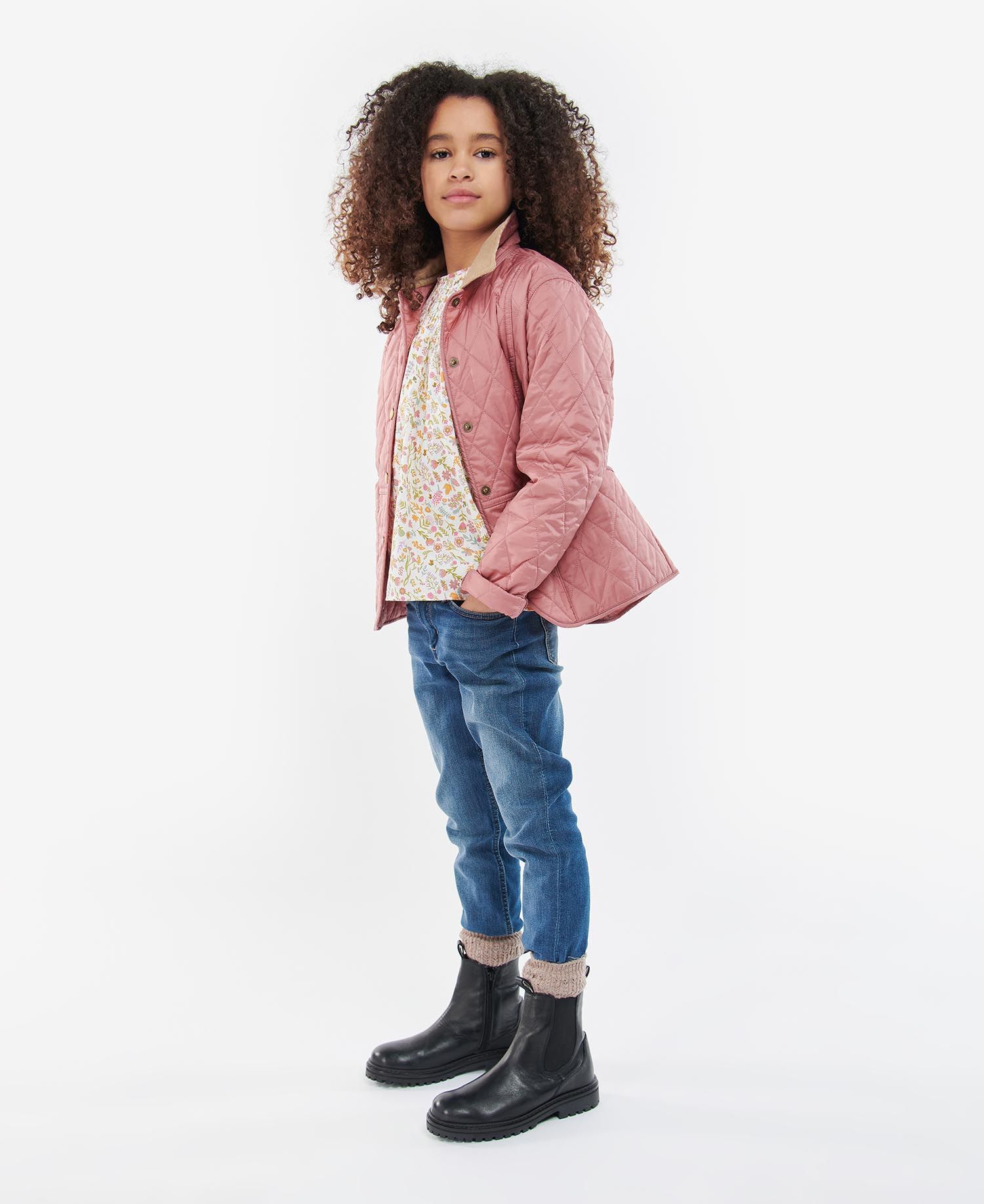 Barbour Summer Liddesdale Kids' Jackets Rose Pink | 870465-JRA