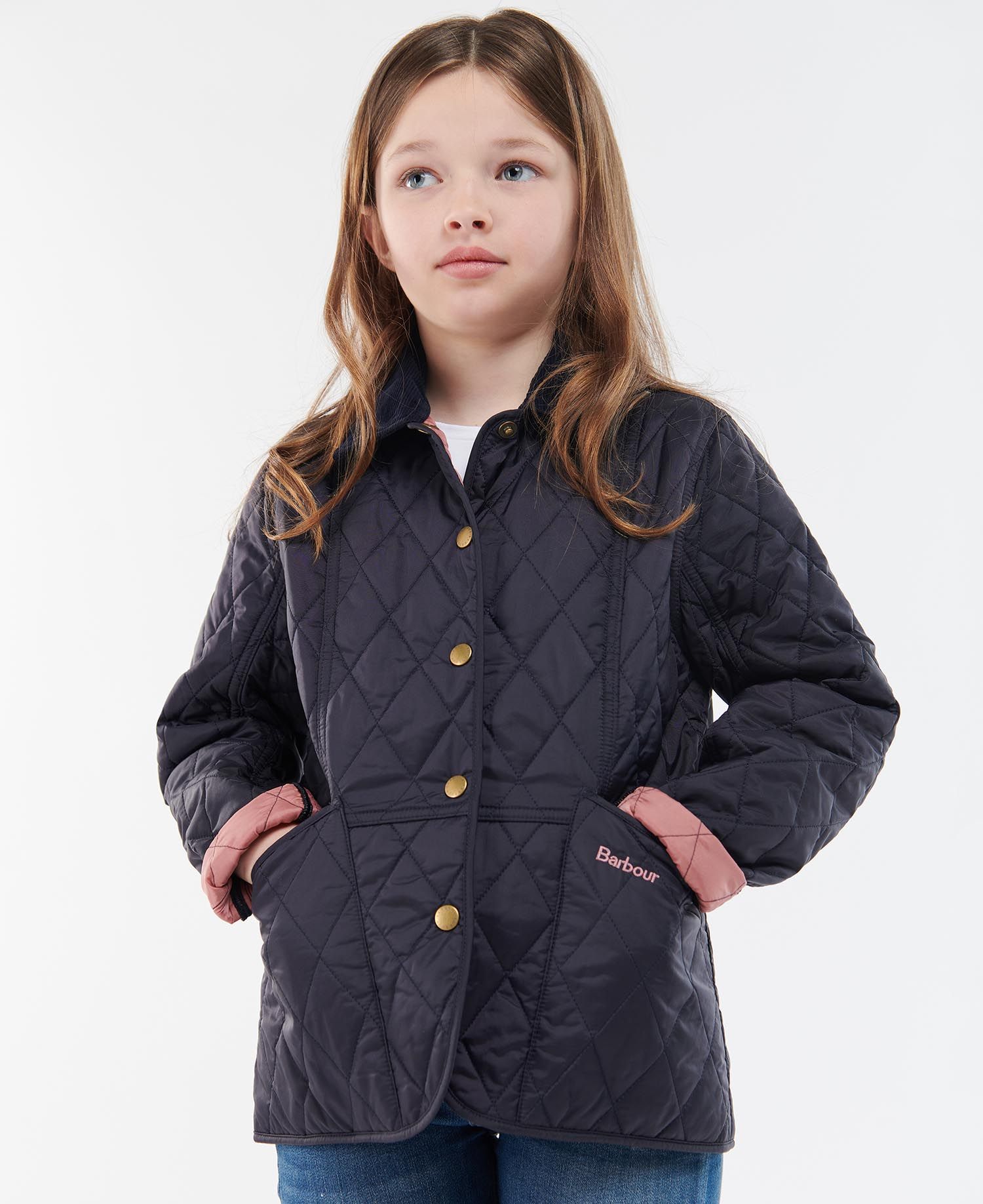 Barbour Summer Liddesdale Kids' Jackets Rose Pink | 938407-QZX