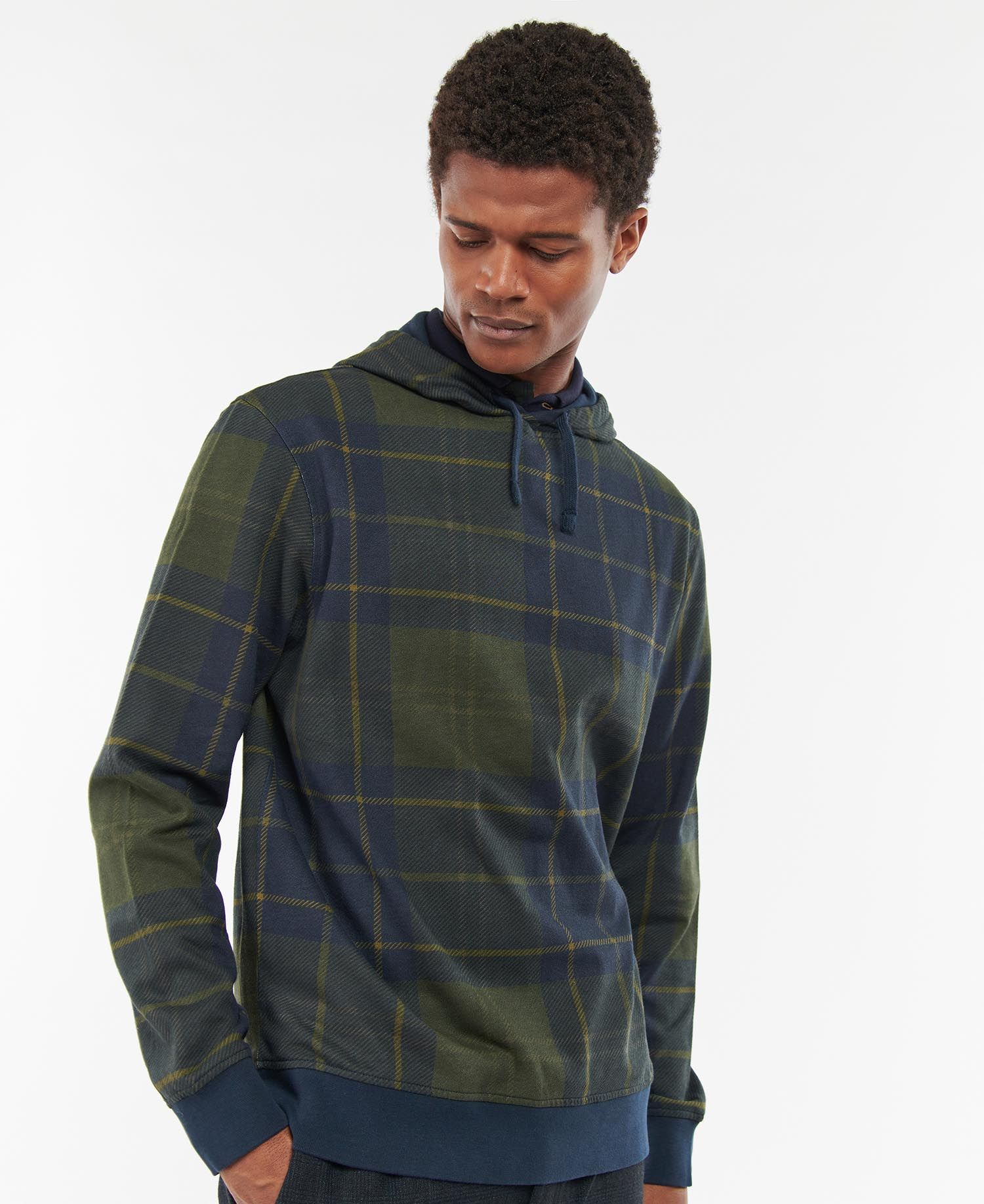 Barbour Syston Popover Men\'s Hoodie Olive | 796851-OBA