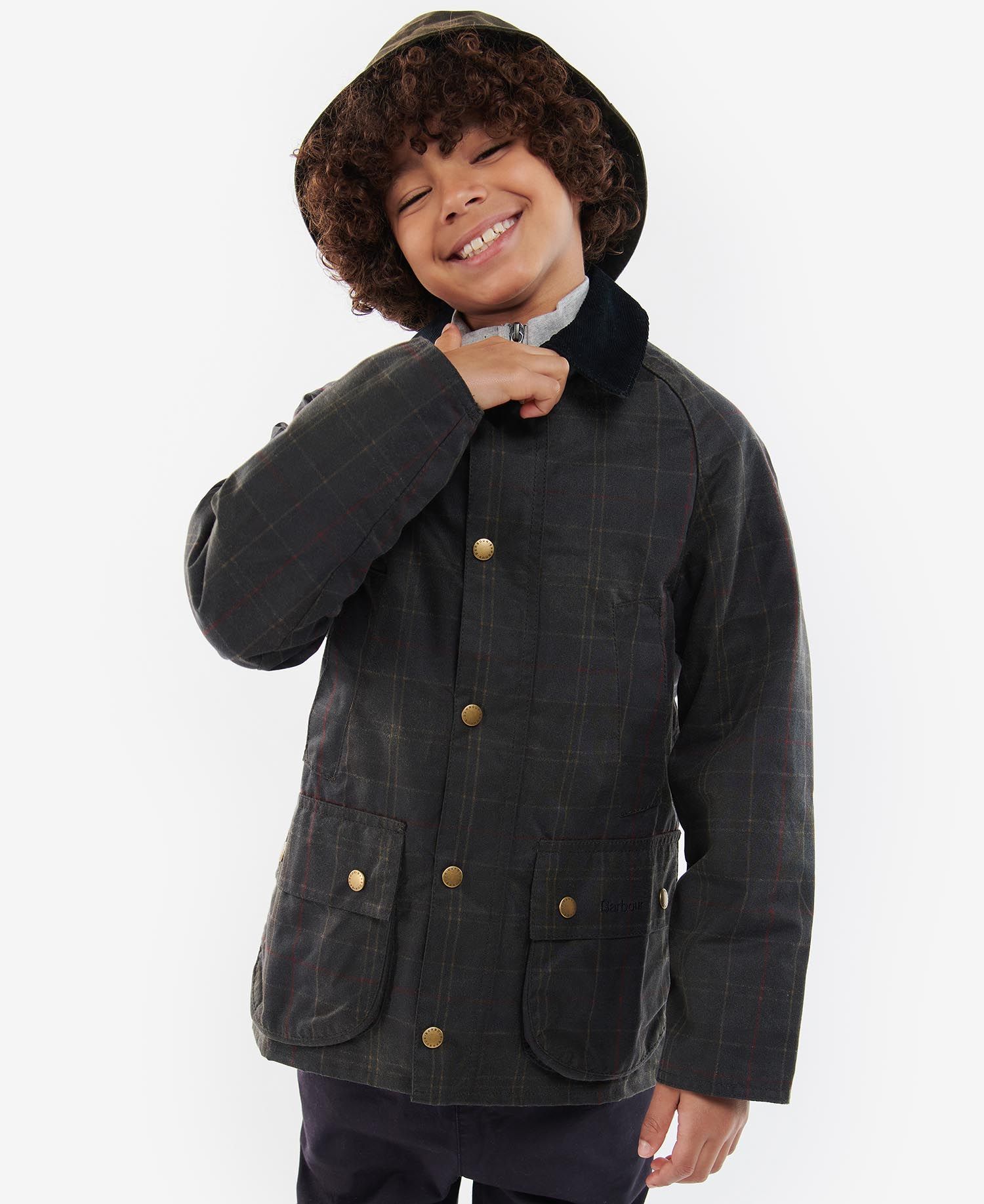 Barbour Tartan Bedale Kids\' Jackets Black | 430271-ONY