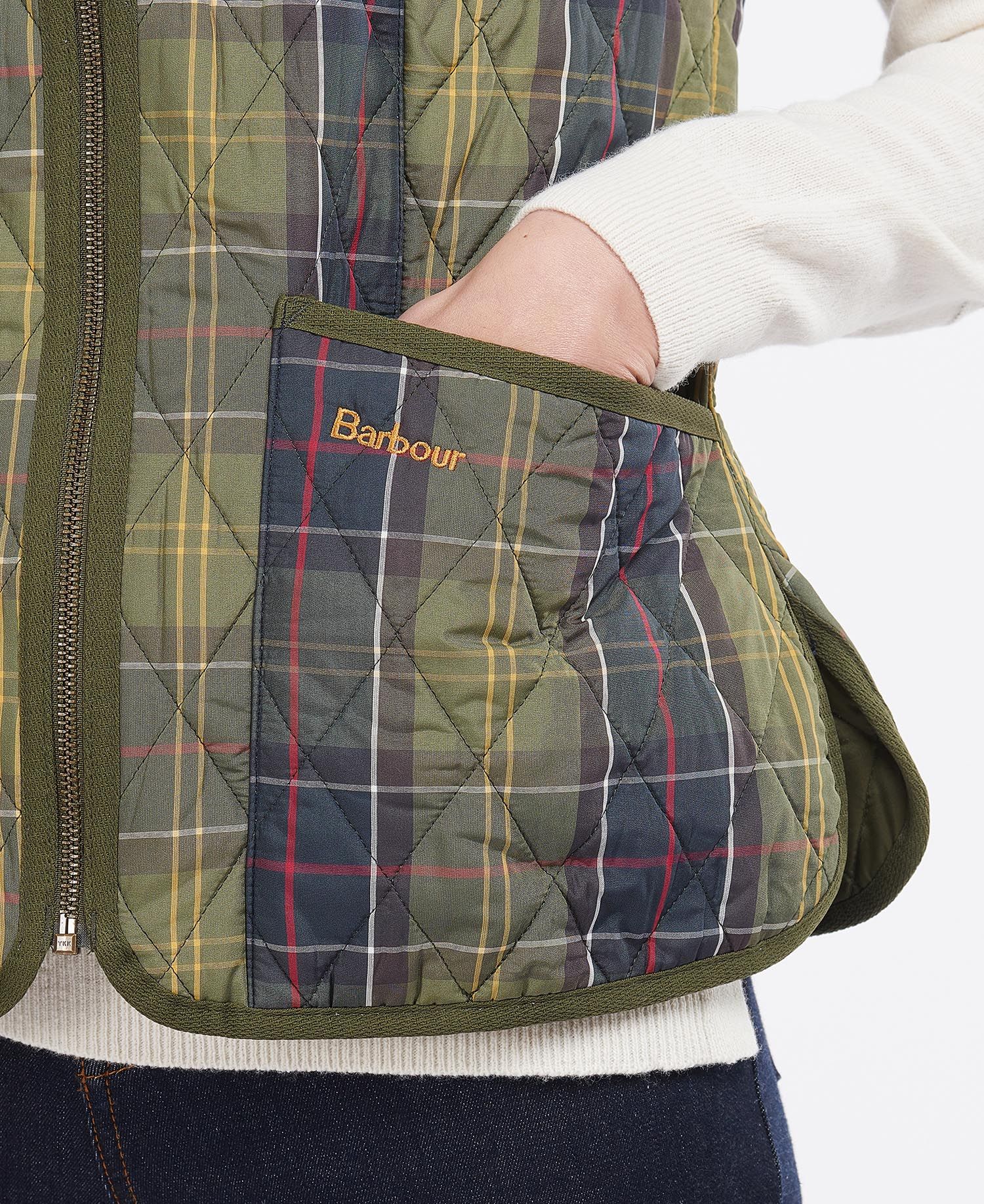 Barbour Tartan Betty Liner Women's Vest Multicolor | 741903-SKE