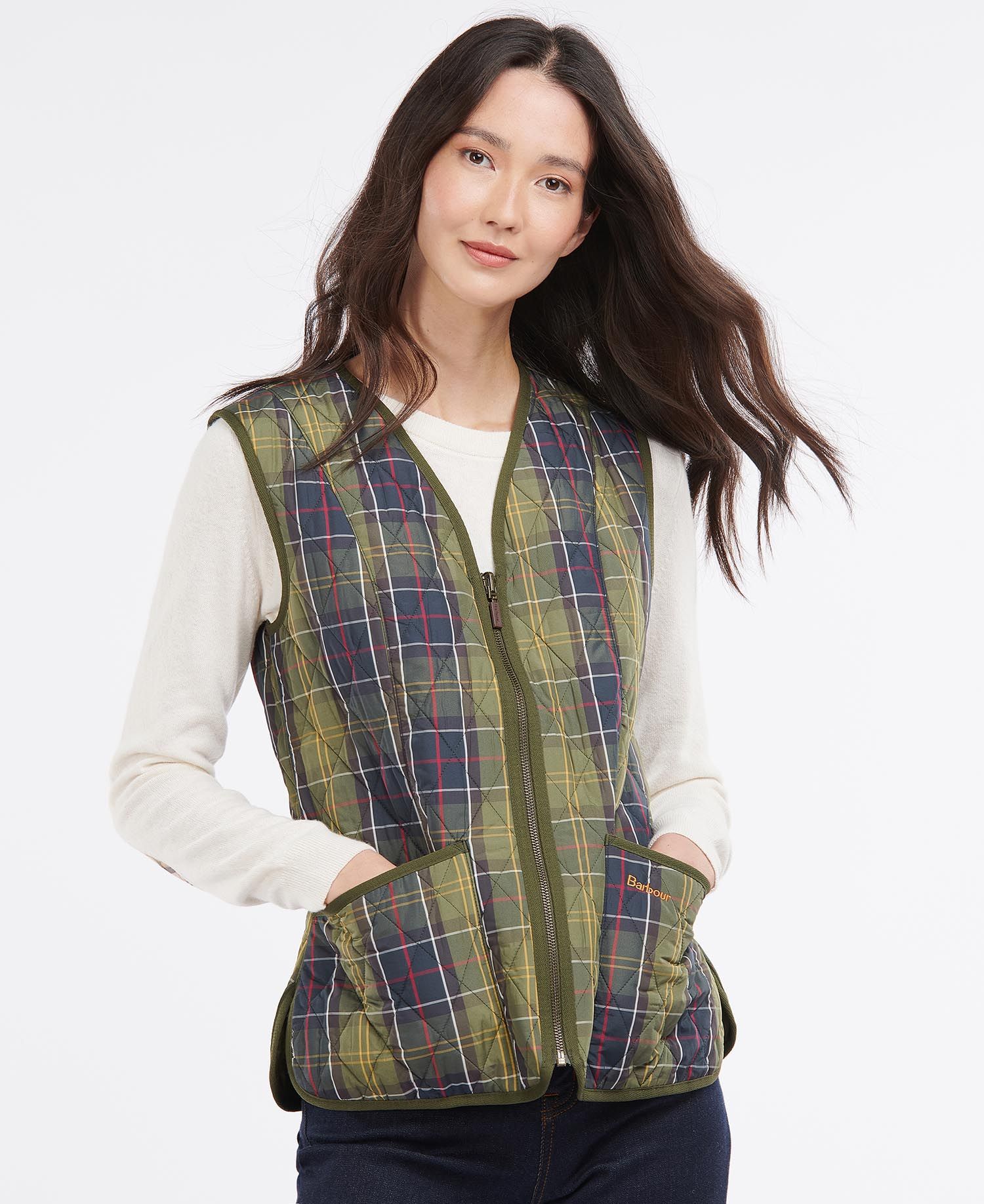 Barbour Tartan Betty Liner Women\'s Vest Multicolor | 741903-SKE