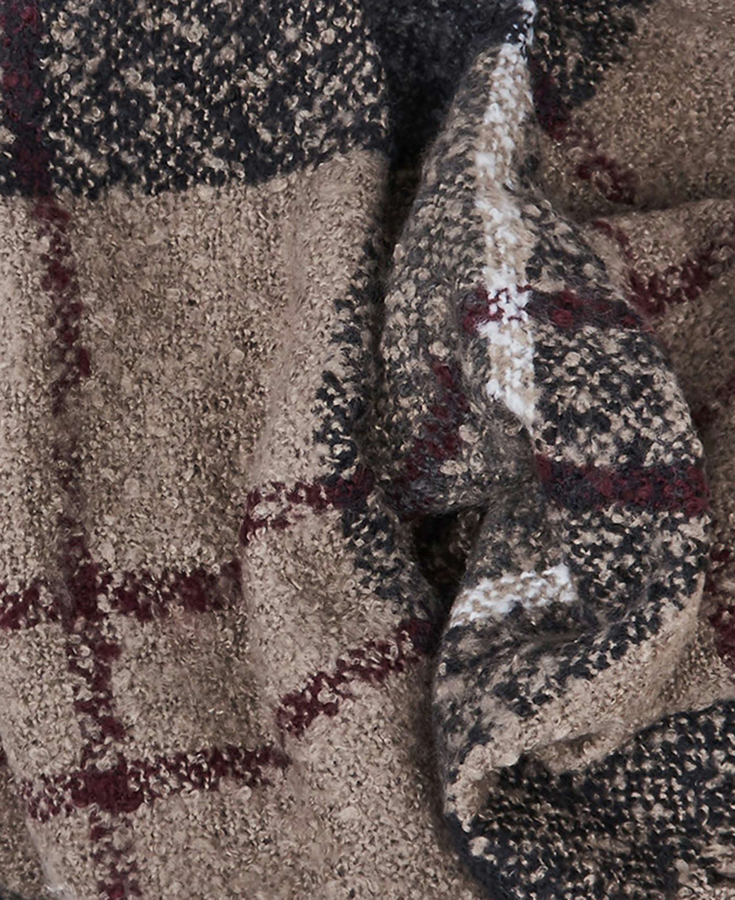 Barbour Tartan Boucle Women's Scarves Khaki / Grey / Navy | 430672-GHU