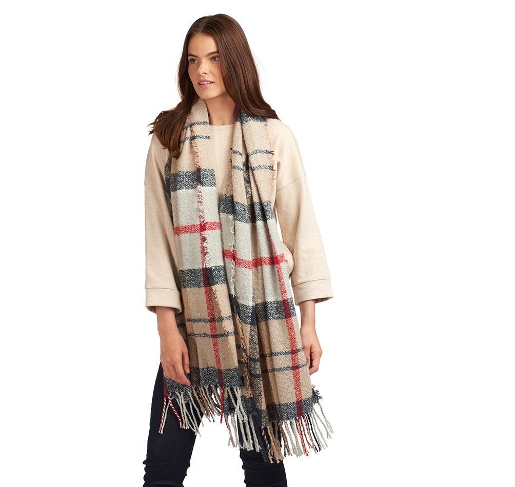 Barbour Tartan Boucle Women's Scarves Multicolor | 093265-ZXN