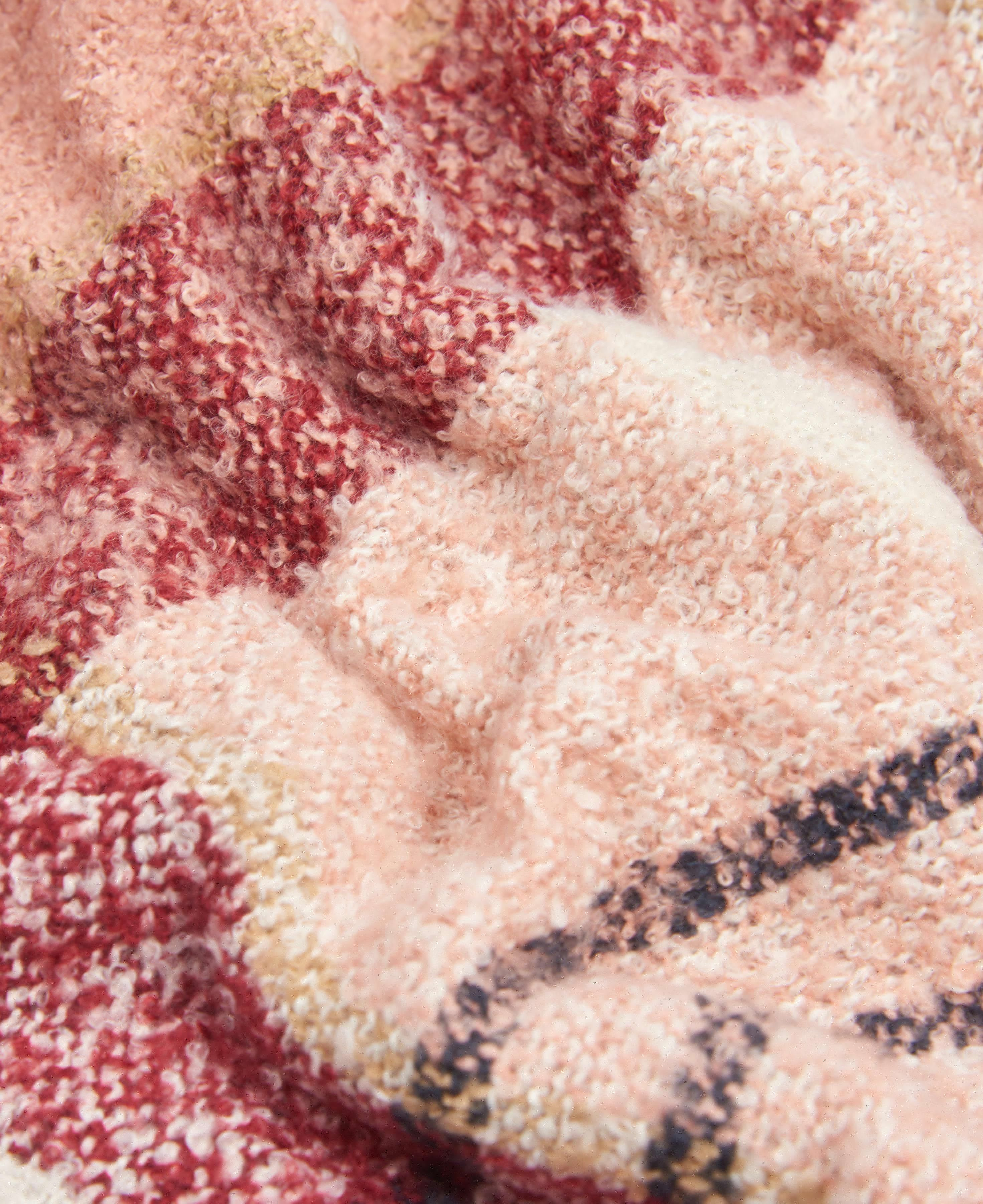 Barbour Tartan Boucle Women's Scarves Pink | 190832-BLP