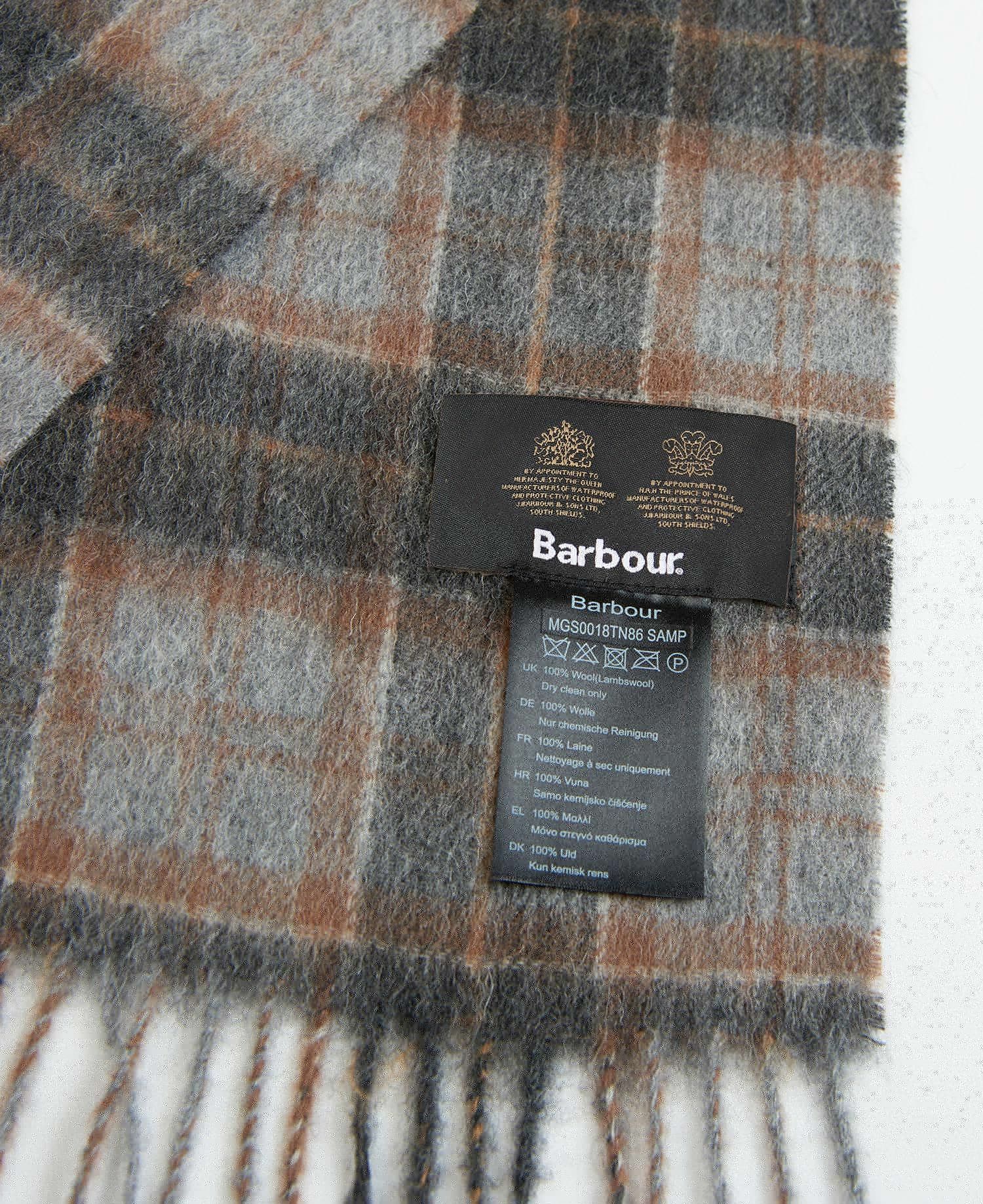 Barbour Tartan Gift Set Men's Scarves Grey / Black | 281346-KSH