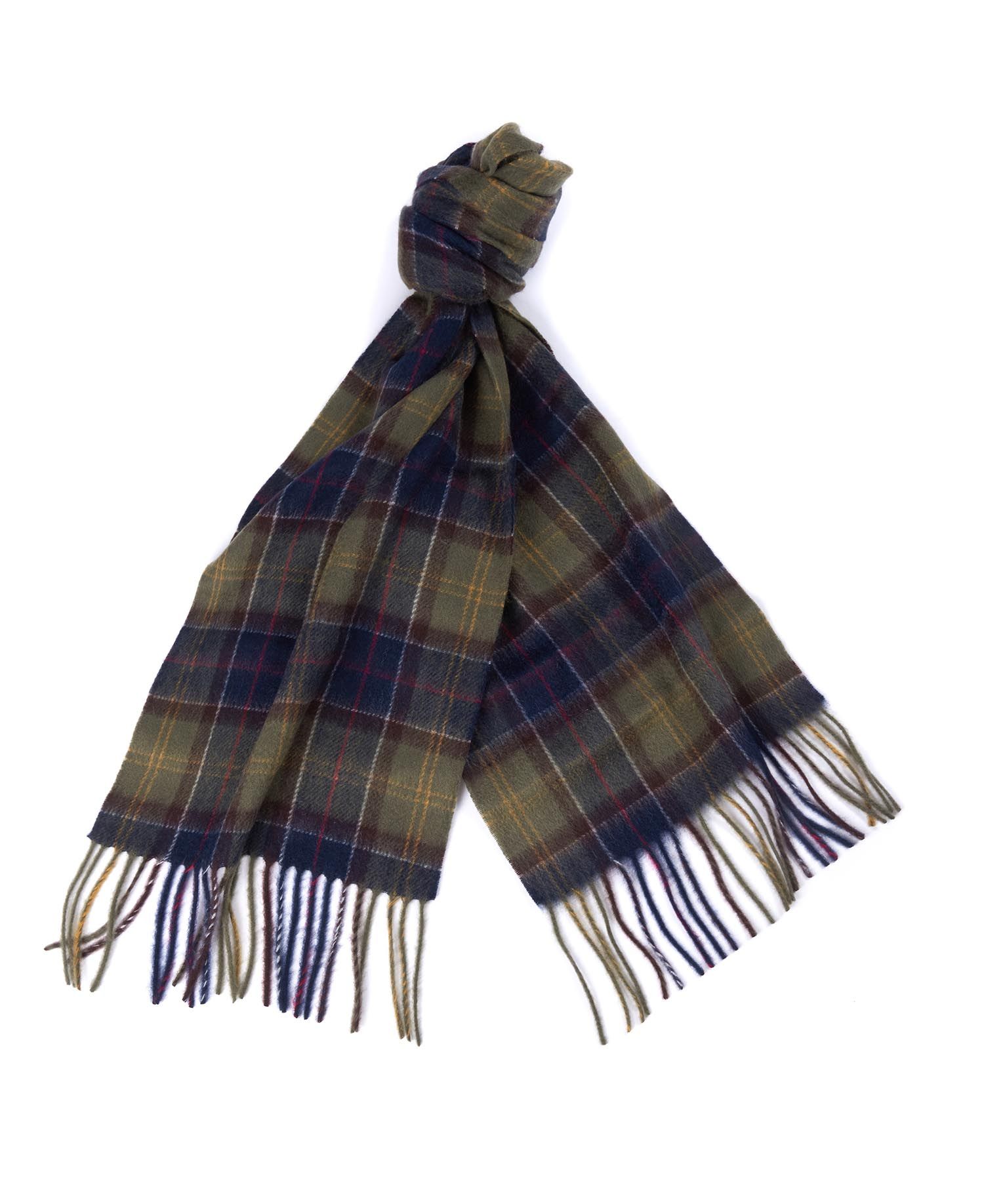 Barbour Tartan Gift Set Men's Scarves Olive | 763148-NTG