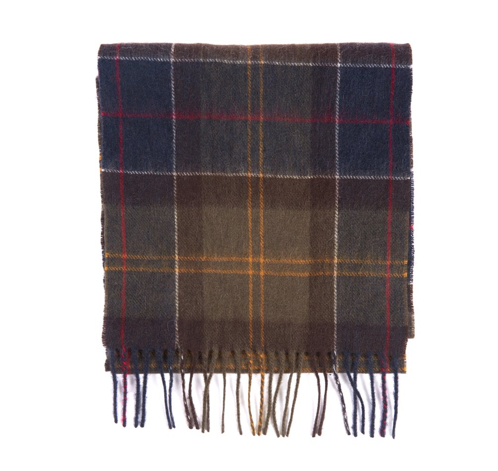 Barbour Tartan Women's Scarves Navy / Khaki | 634019-XAT