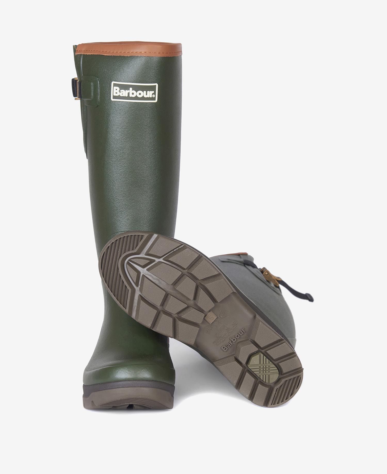 Barbour Tempest Wellingtons Women's Rain Boots Olive | 426789-KYZ