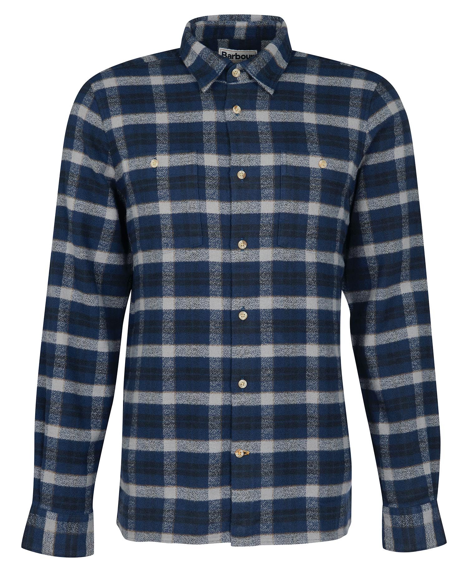 Barbour Thompson Men's Shirts Navy | 290741-AOX