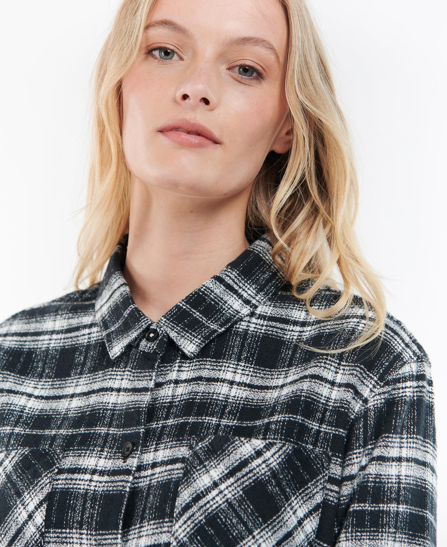 Barbour Thora Women's Shirts White / Black | 051943-NOL