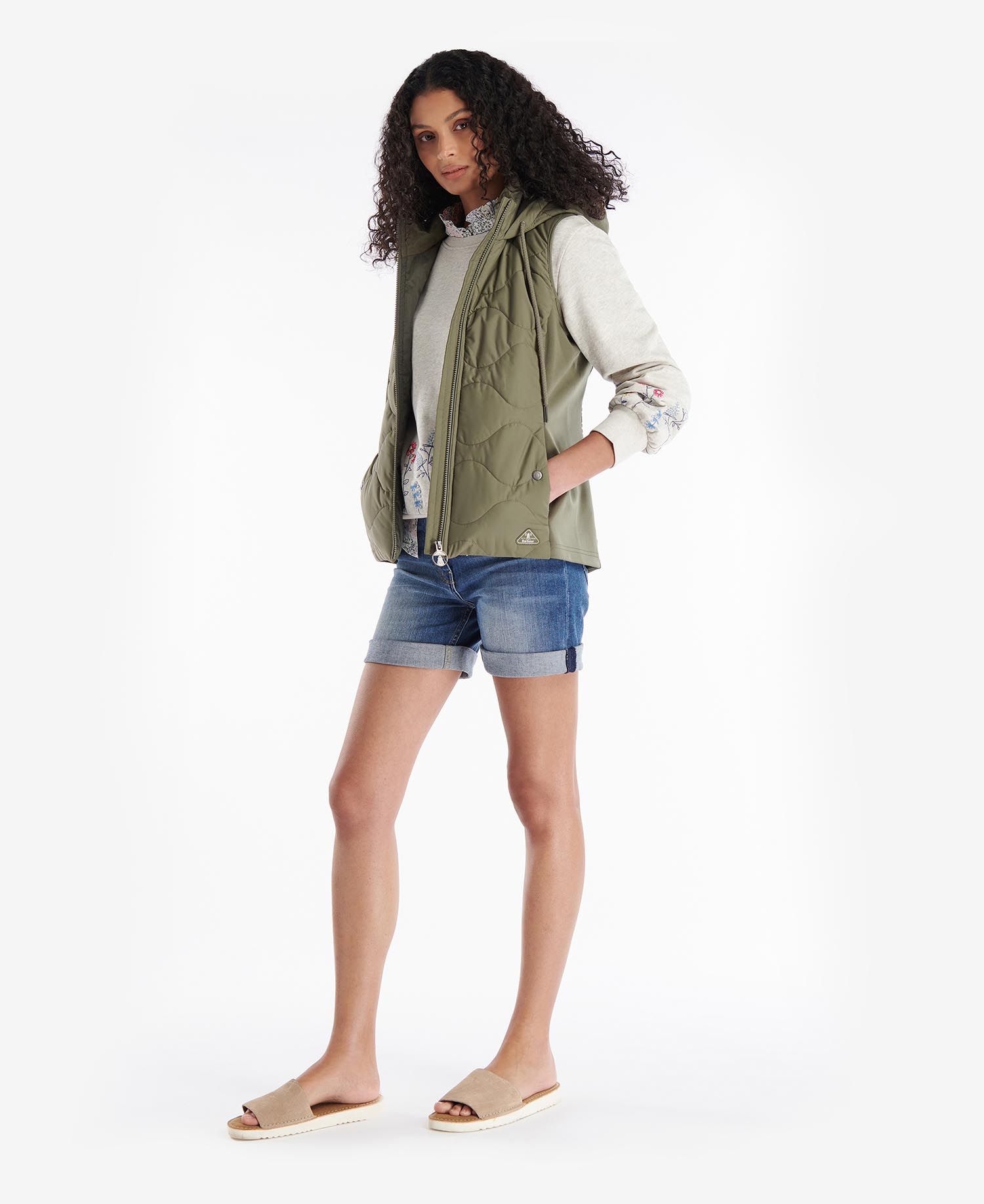 Barbour Thrift Women's Vest Olive | 701936-ISF