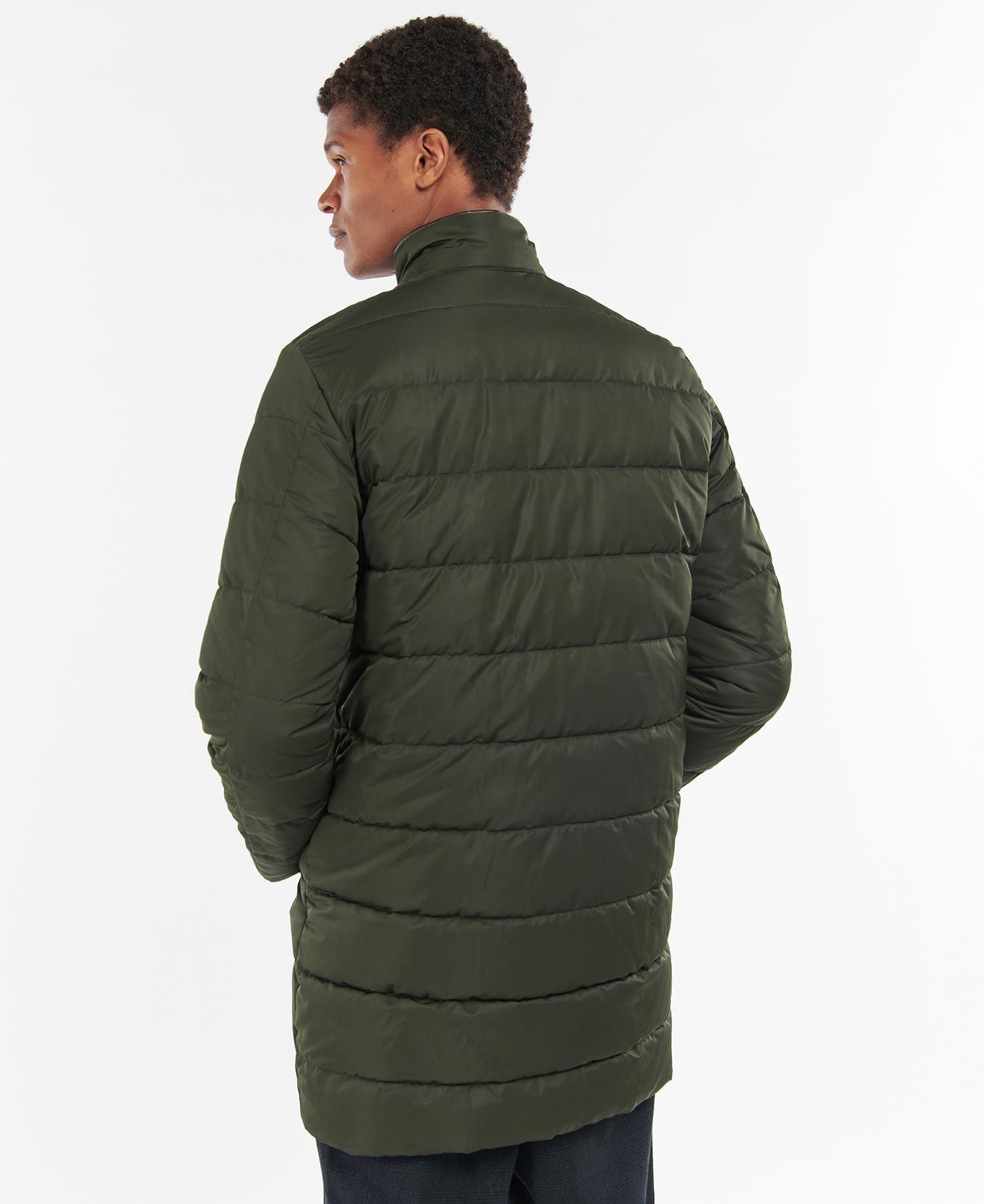 Barbour Tonbridge Baffle Men's Quilted Jackets Navy / Olive | 392571-YCM