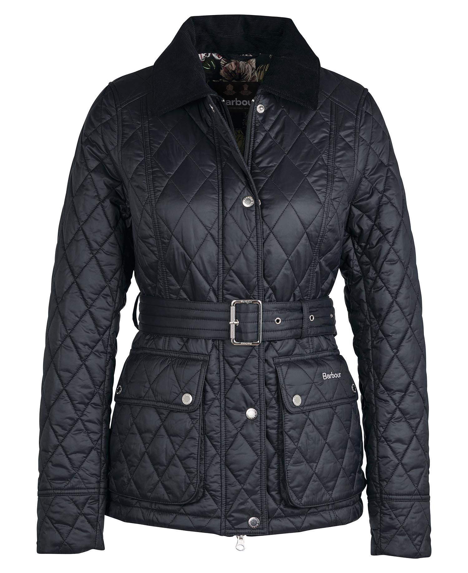 Barbour Trefoil Women's Quilted Jackets Black | 439201-OVZ