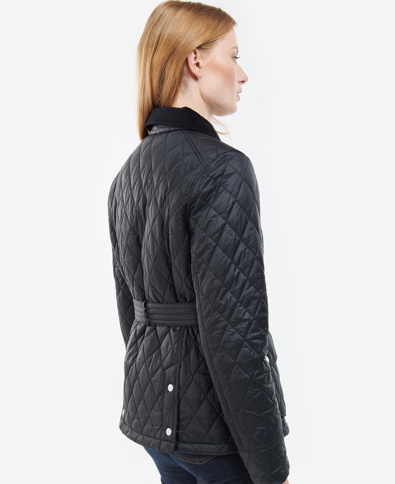 Barbour Trefoil Women's Quilted Jackets Black | 439201-OVZ