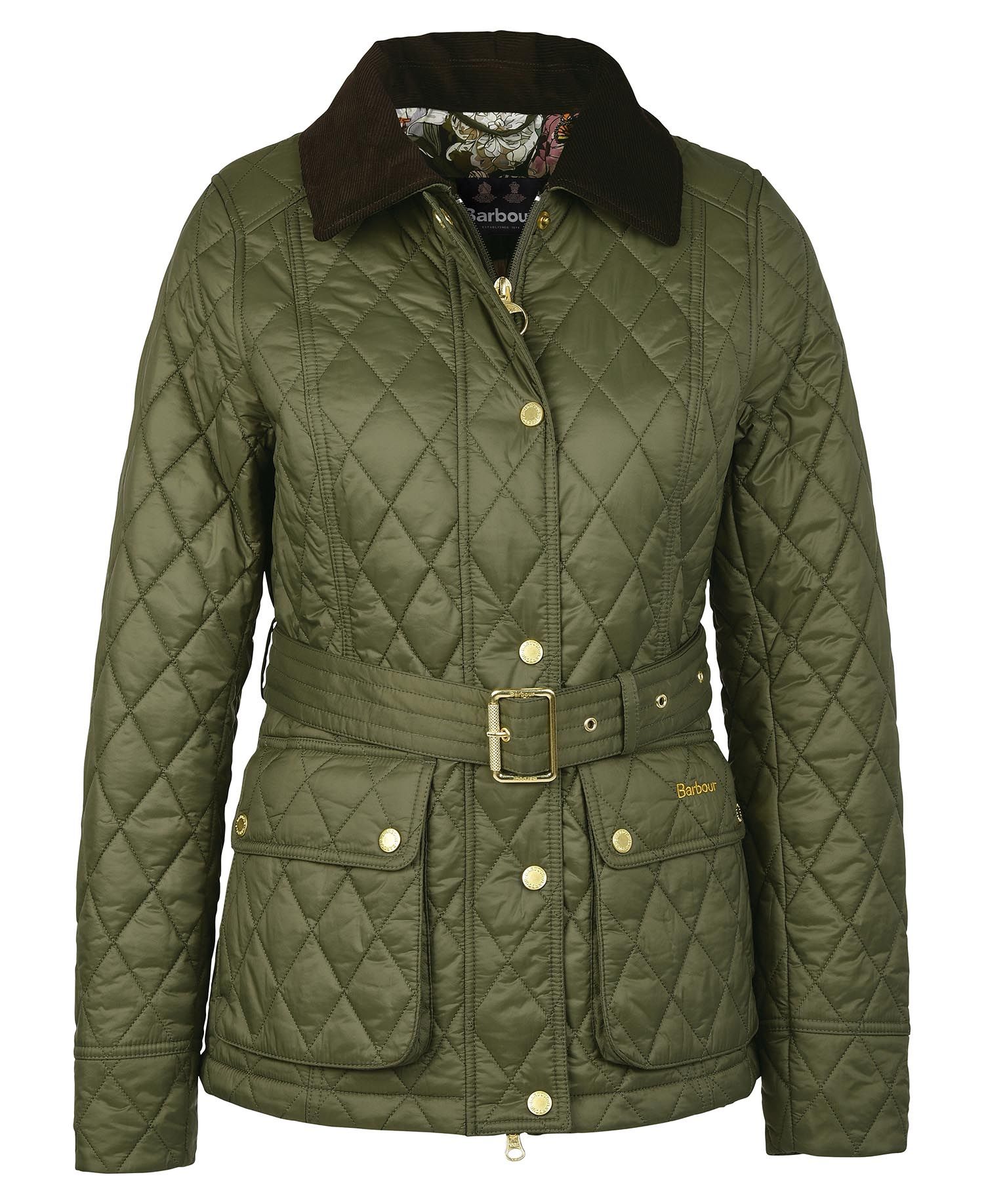 Barbour Trefoil Women's Quilted Jackets Olive | 734051-QET