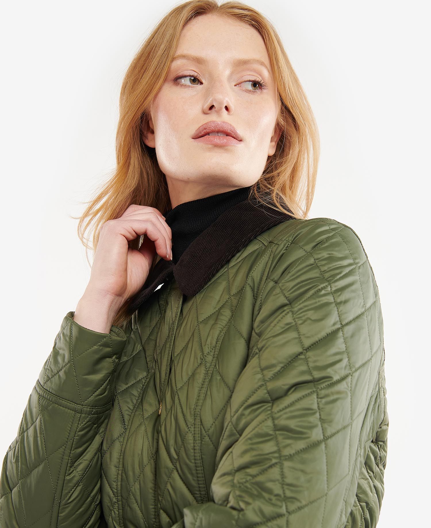 Barbour Trefoil Women's Quilted Jackets Olive | 734051-QET