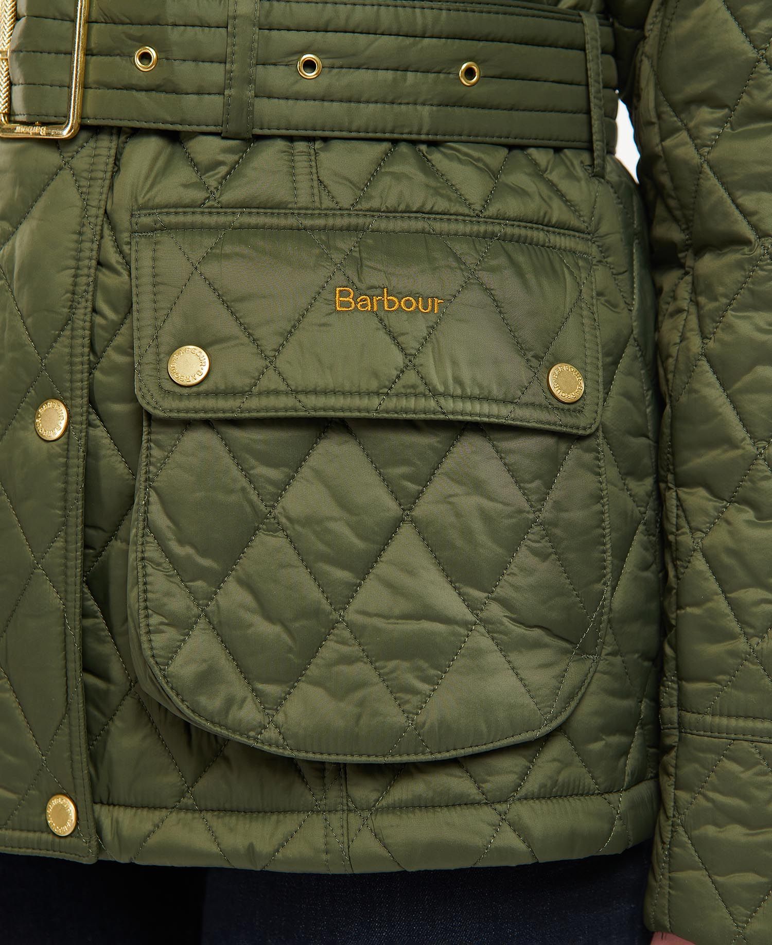 Barbour Trefoil Women's Quilted Jackets Olive | 734051-QET