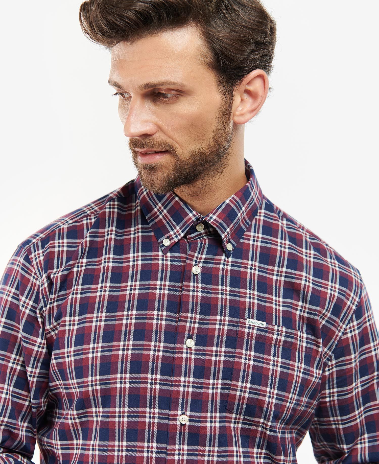 Barbour Turville Regular Fit Men's Shirts Red / Blue | 130249-QLC