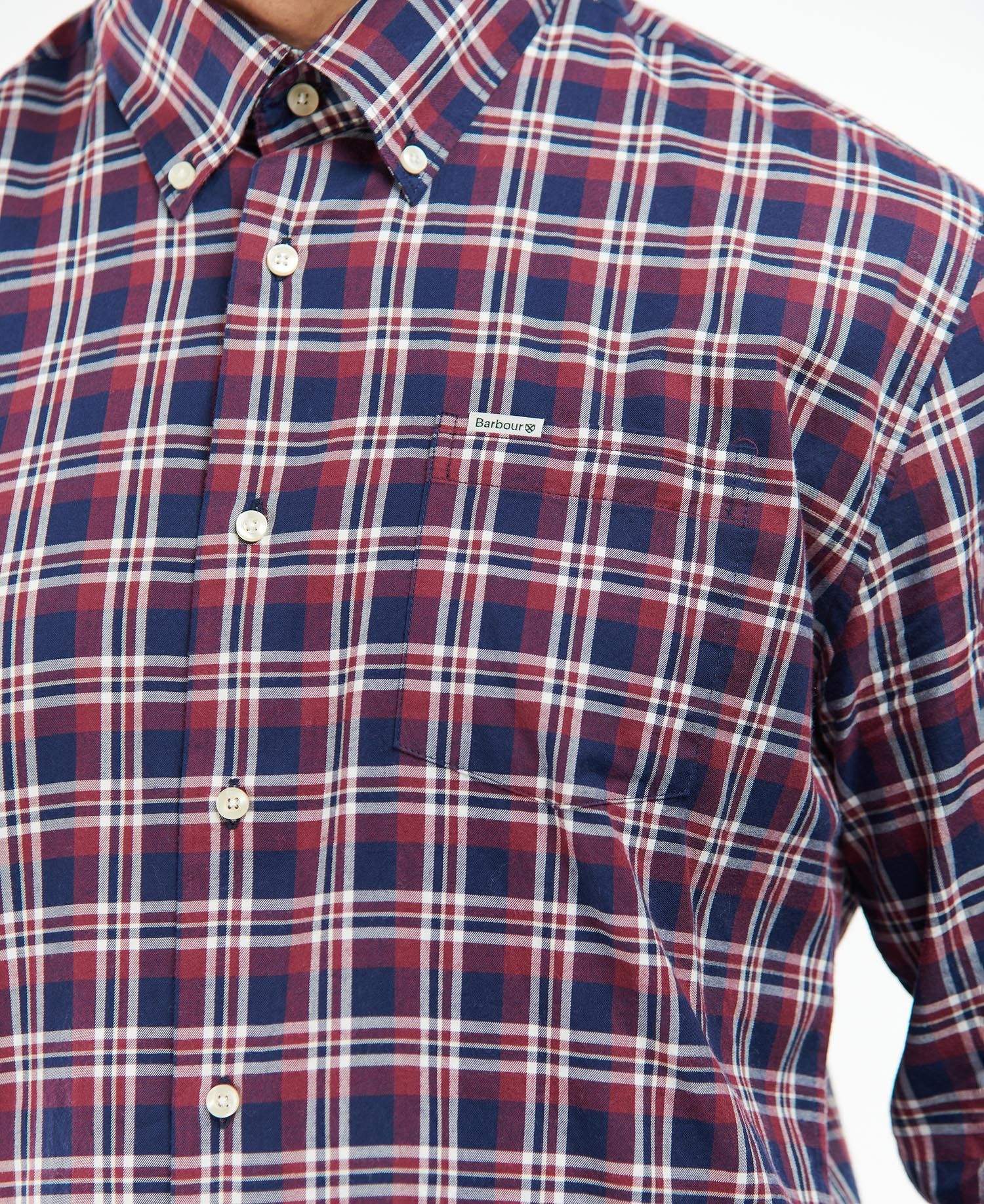 Barbour Turville Regular Fit Men's Shirts Red / Blue | 130249-QLC